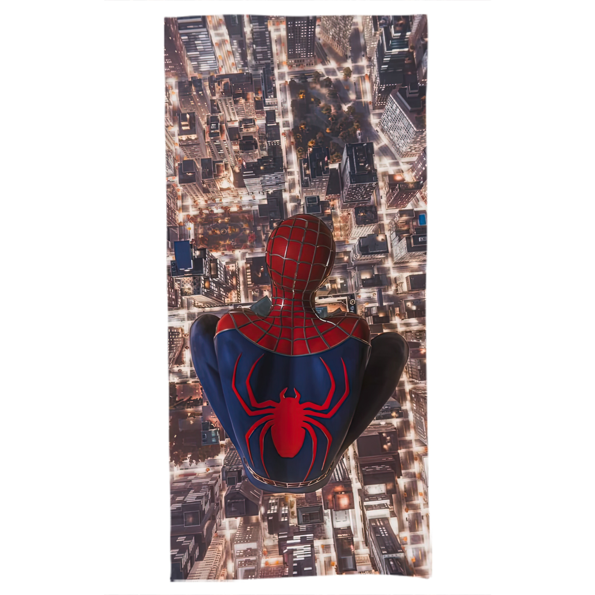 （画像用） Spider Man スパイダーマン 大判バスタオル 70×140cm 吸水速乾 柔らかい肌触り