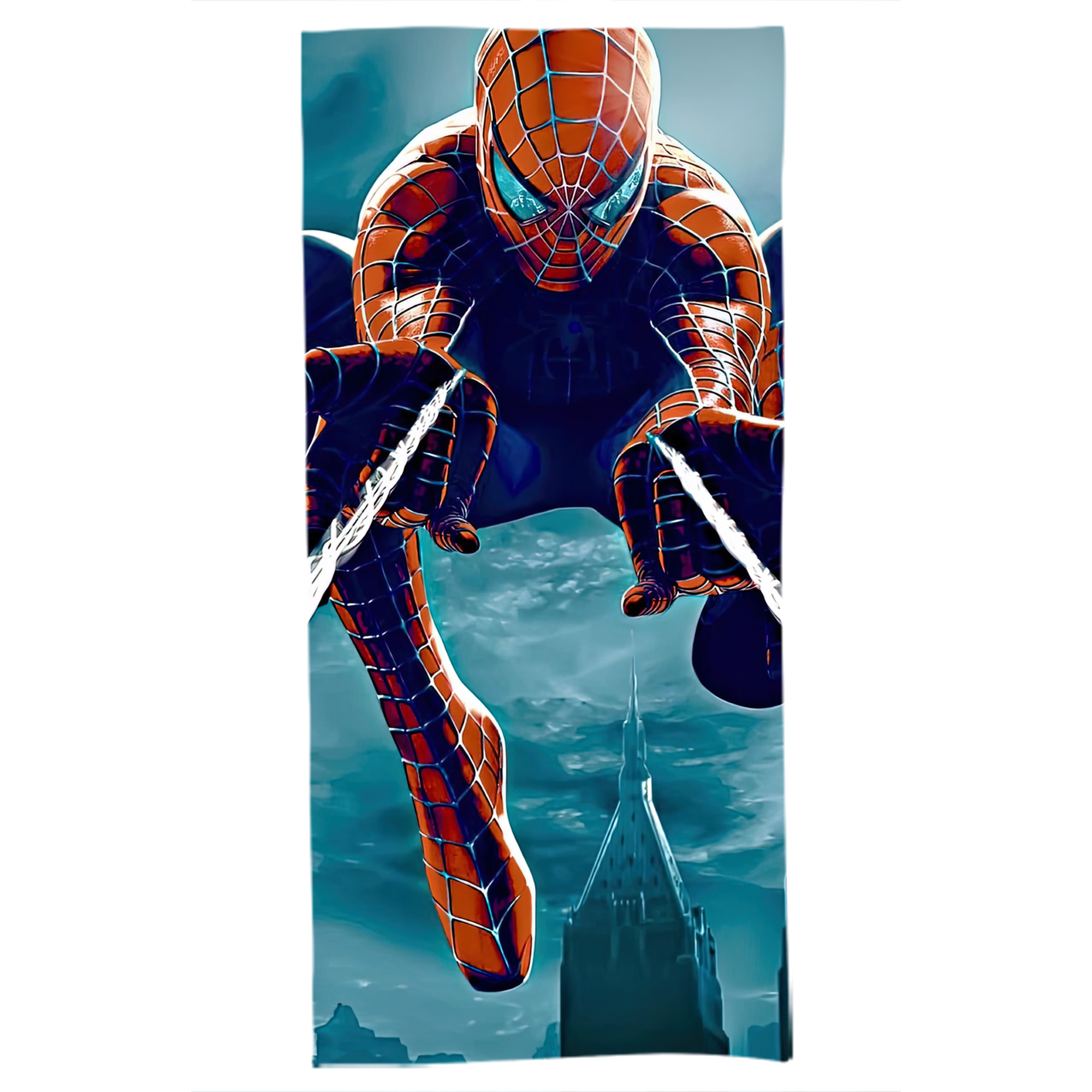 （画像用） Spider Man スパイダーマン 大判バスタオル 70×140cm 吸水速乾 柔らかい肌触り
