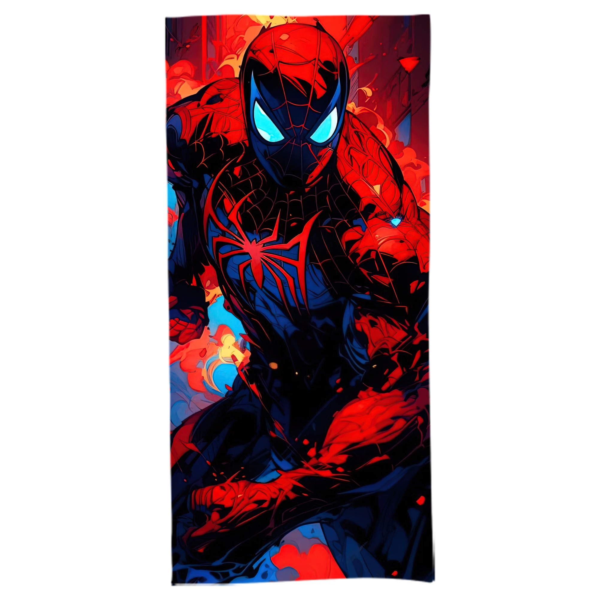 （画像用） Spider Man スパイダーマン 大判バスタオル 70×140cm 吸水速乾 柔らかい肌触り