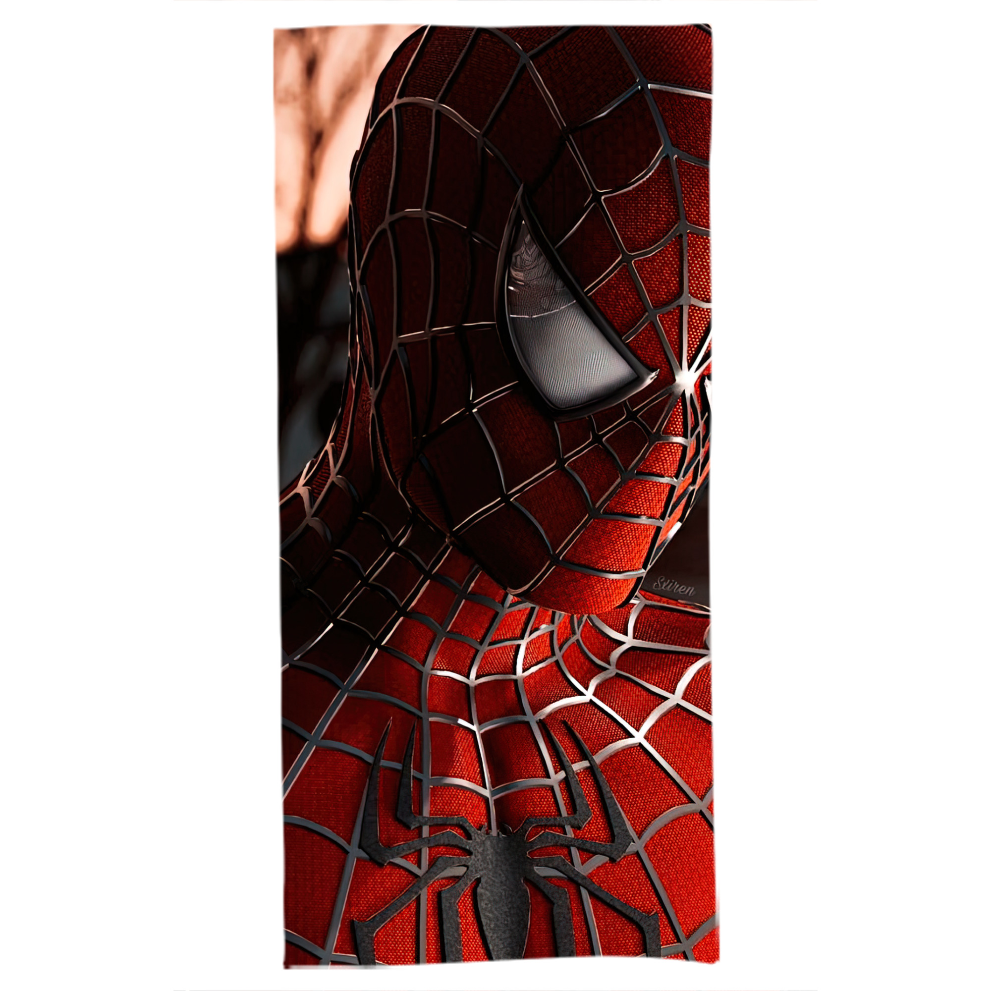 （画像用） Spider Man スパイダーマン 大判バスタオル 70×140cm 吸水速乾 柔らかい肌触り