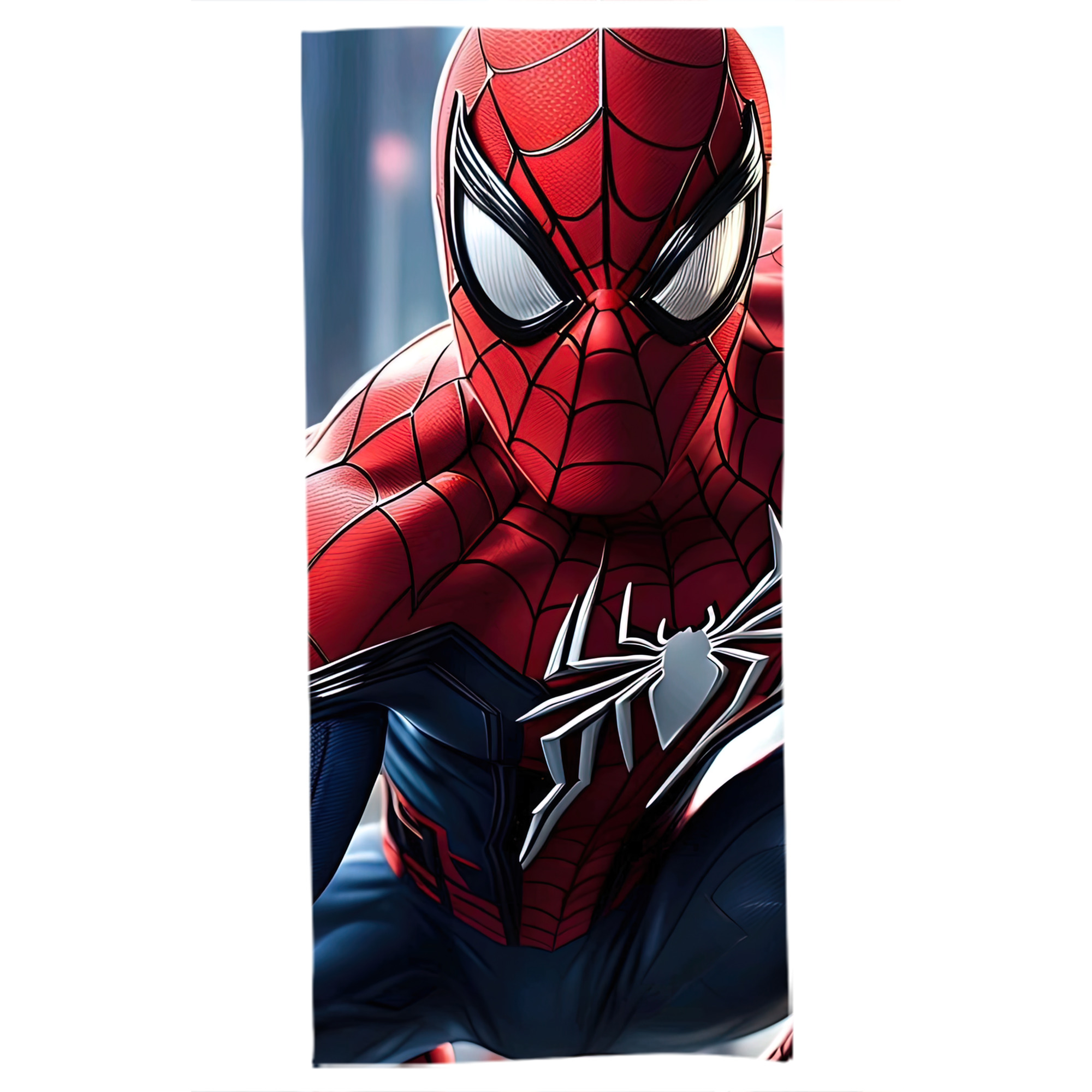 （画像用） Spider Man スパイダーマン 大判バスタオル 70×140cm 吸水速乾 柔らかい肌触り