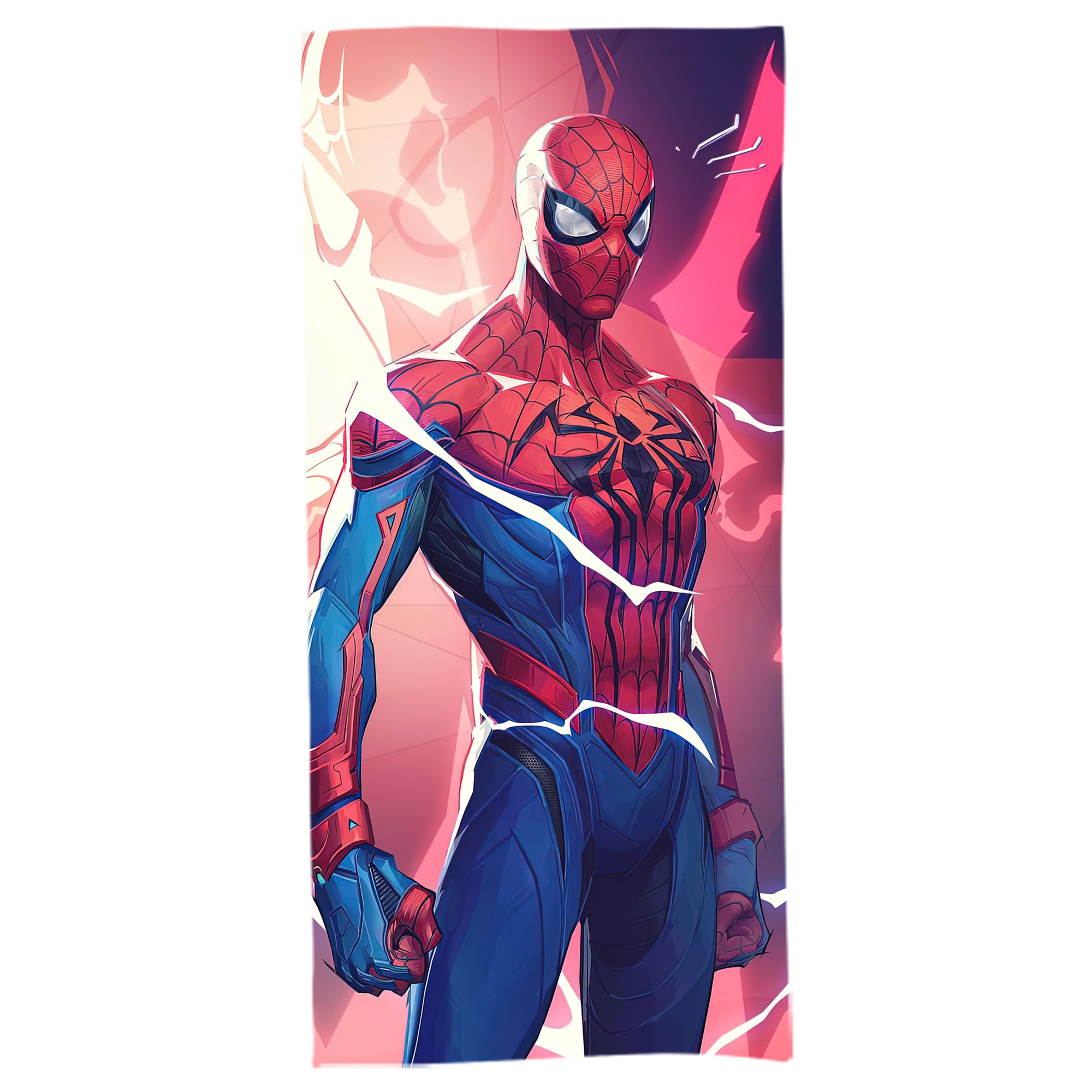 （画像用） Spider Man スパイダーマン 大判バスタオル 70×140cm 吸水速乾 柔らかい肌触り
