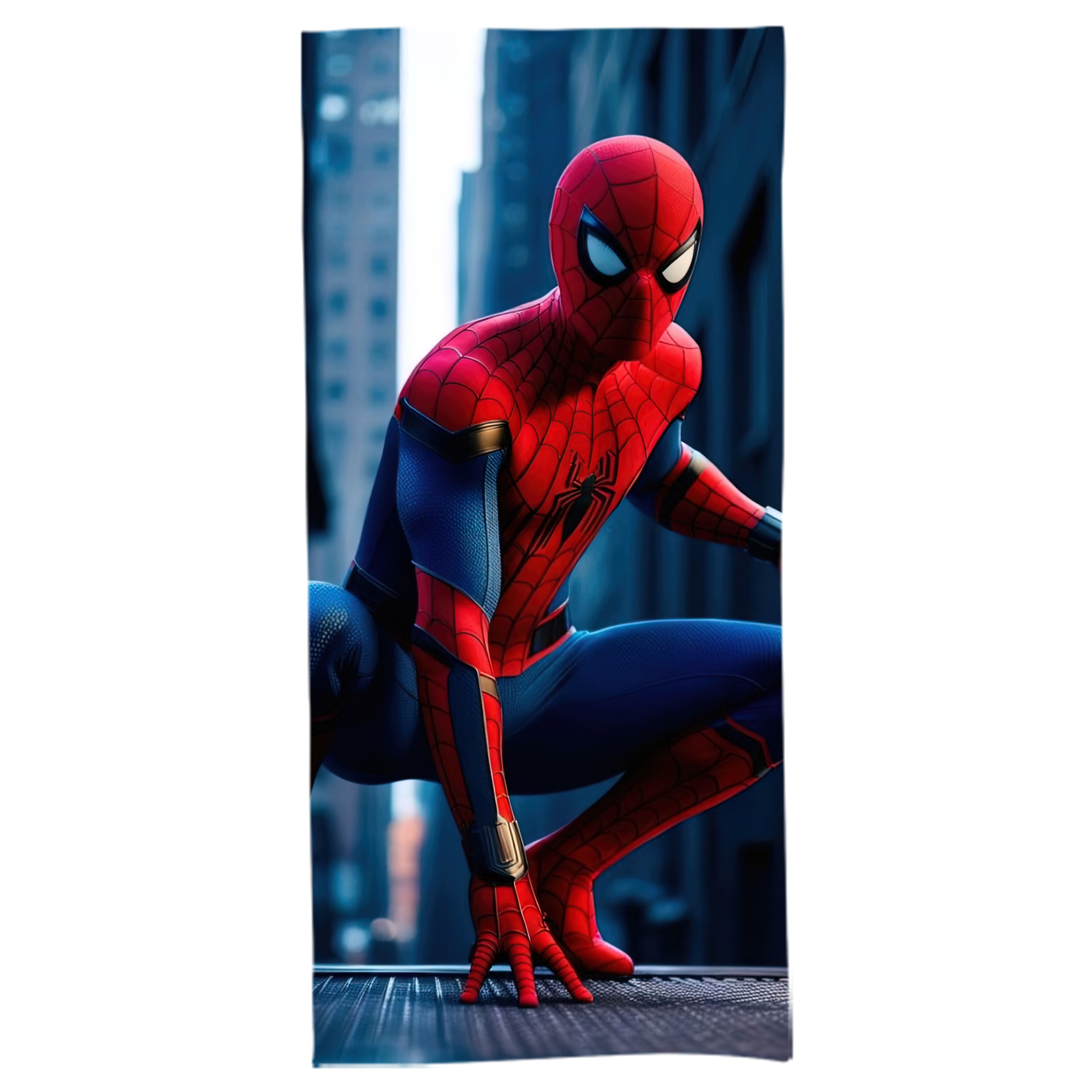 （画像用） Spider Man スパイダーマン 大判バスタオル 70×140cm 吸水速乾 柔らかい肌触り