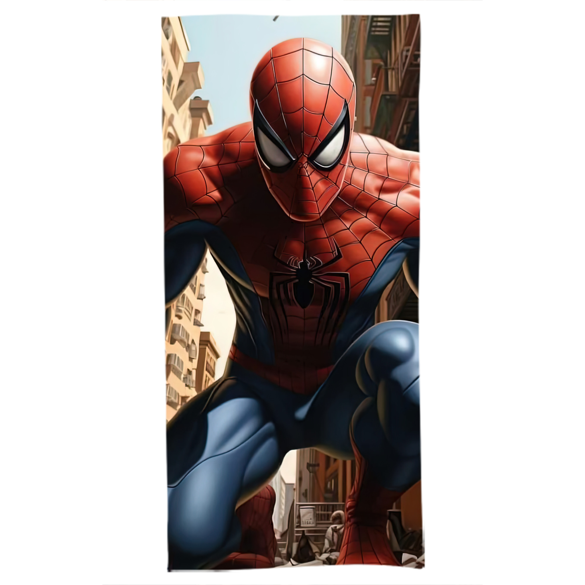 （画像用） Spider Man スパイダーマン 大判バスタオル 70×140cm 吸水速乾 柔らかい肌触り