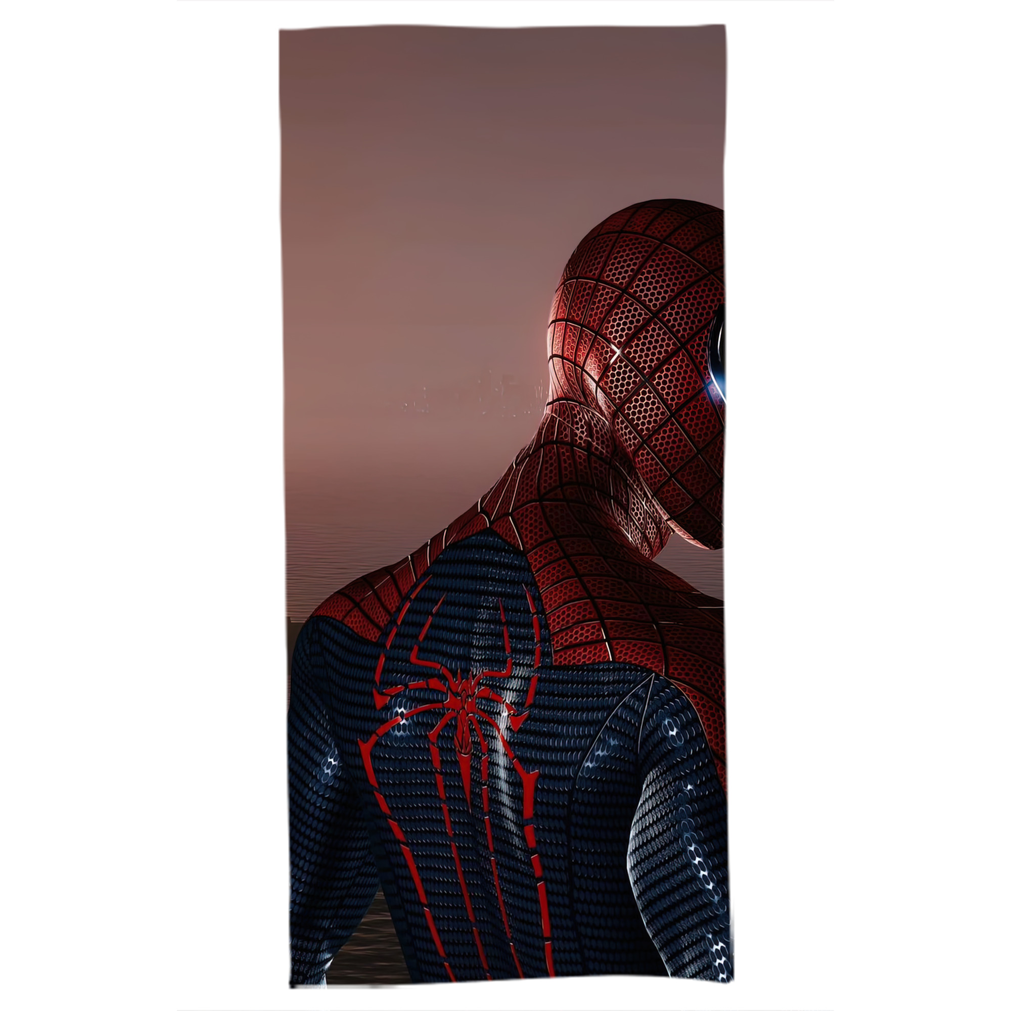 （画像用） Spider Man スパイダーマン 大判バスタオル 70×140cm 吸水速乾 柔らかい肌触り