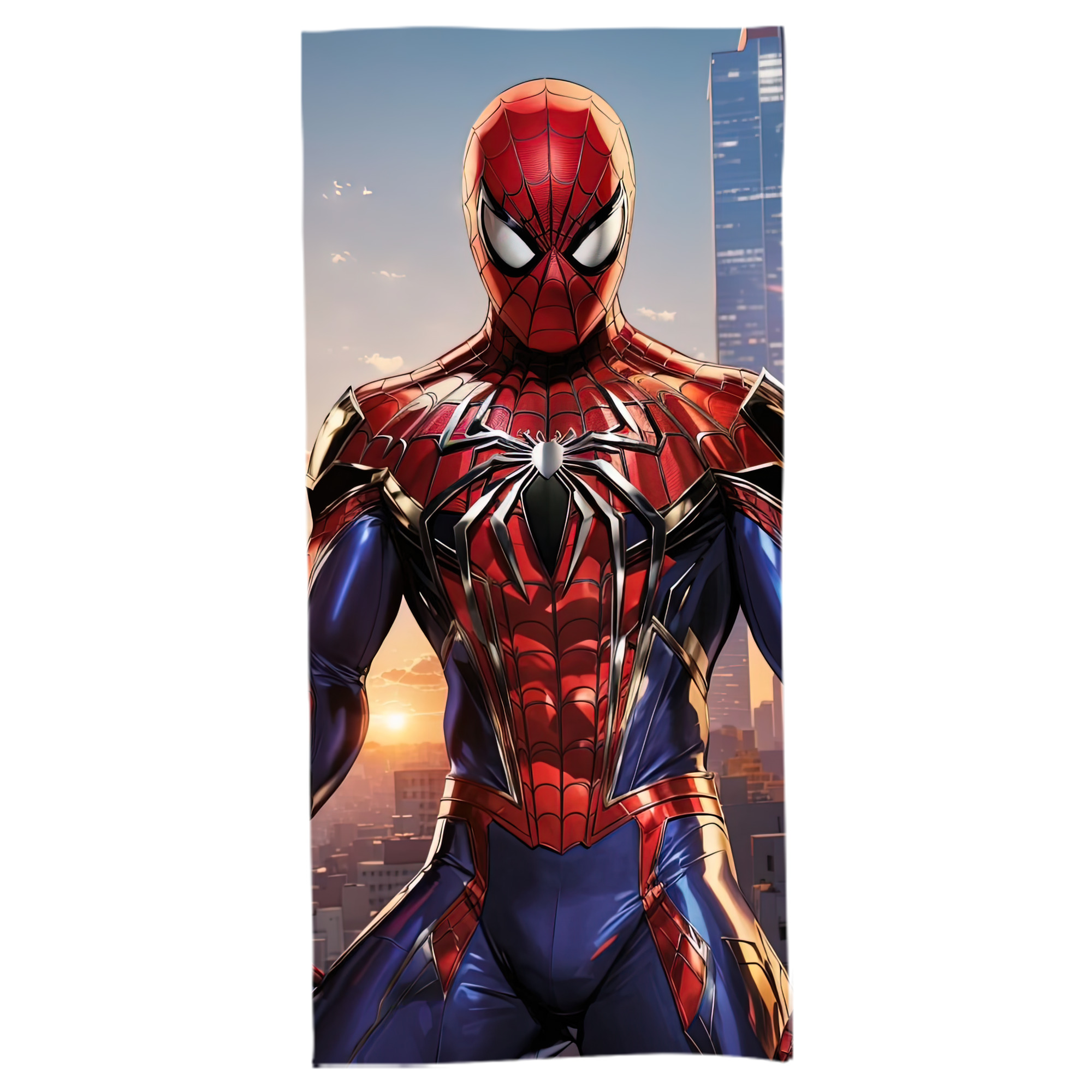 （画像用） Spider Man スパイダーマン 大判バスタオル 70×140cm 吸水速乾 柔らかい肌触り