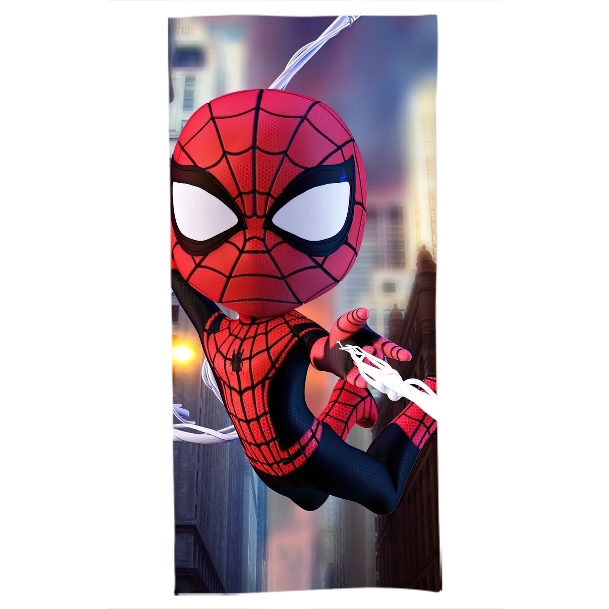 （画像用） Spider Man スパイダーマン 大判バスタオル 70×140cm 吸水速乾 柔らかい肌触り