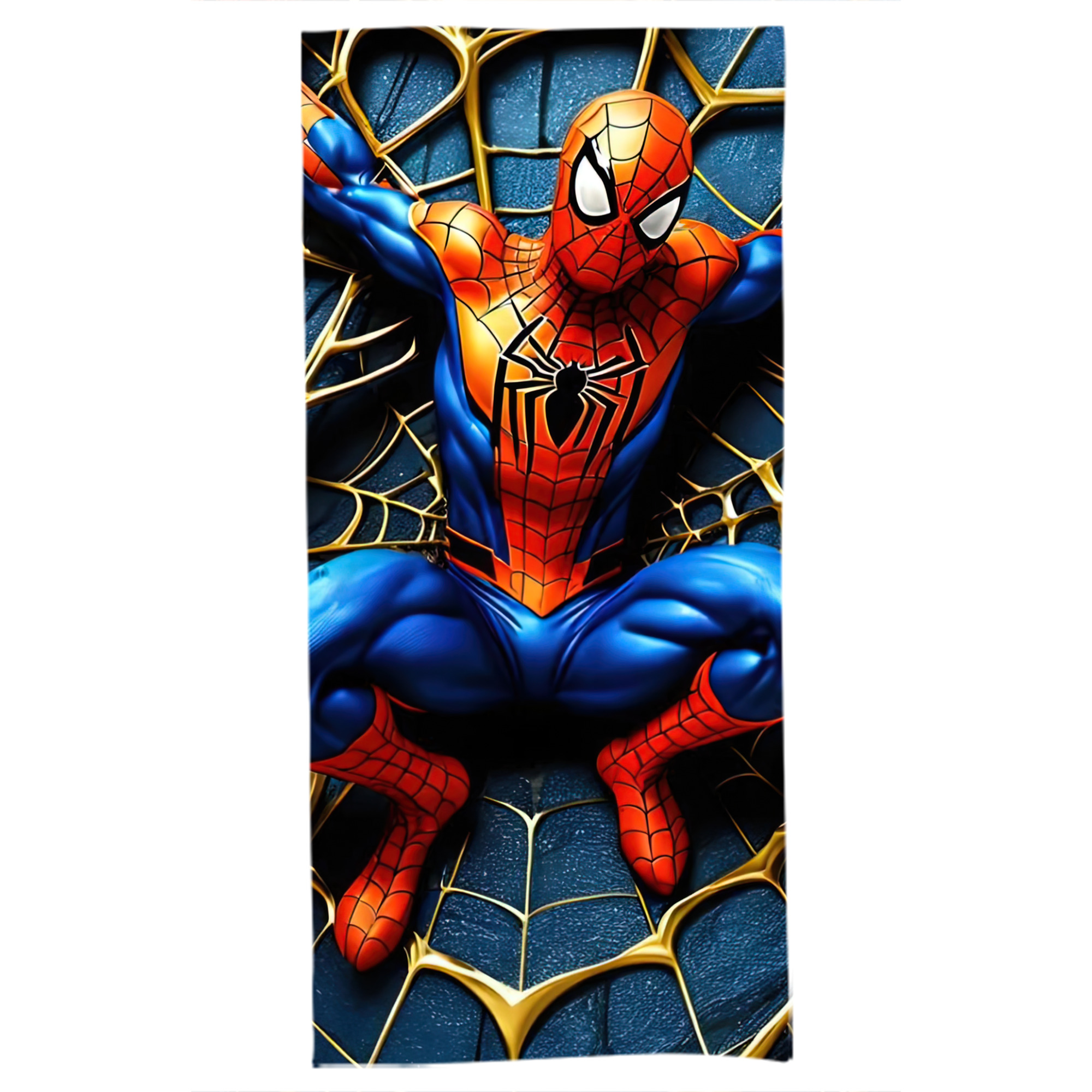 （画像用） Spider Man スパイダーマン 大判バスタオル 70×140cm 吸水速乾 柔らかい肌触り