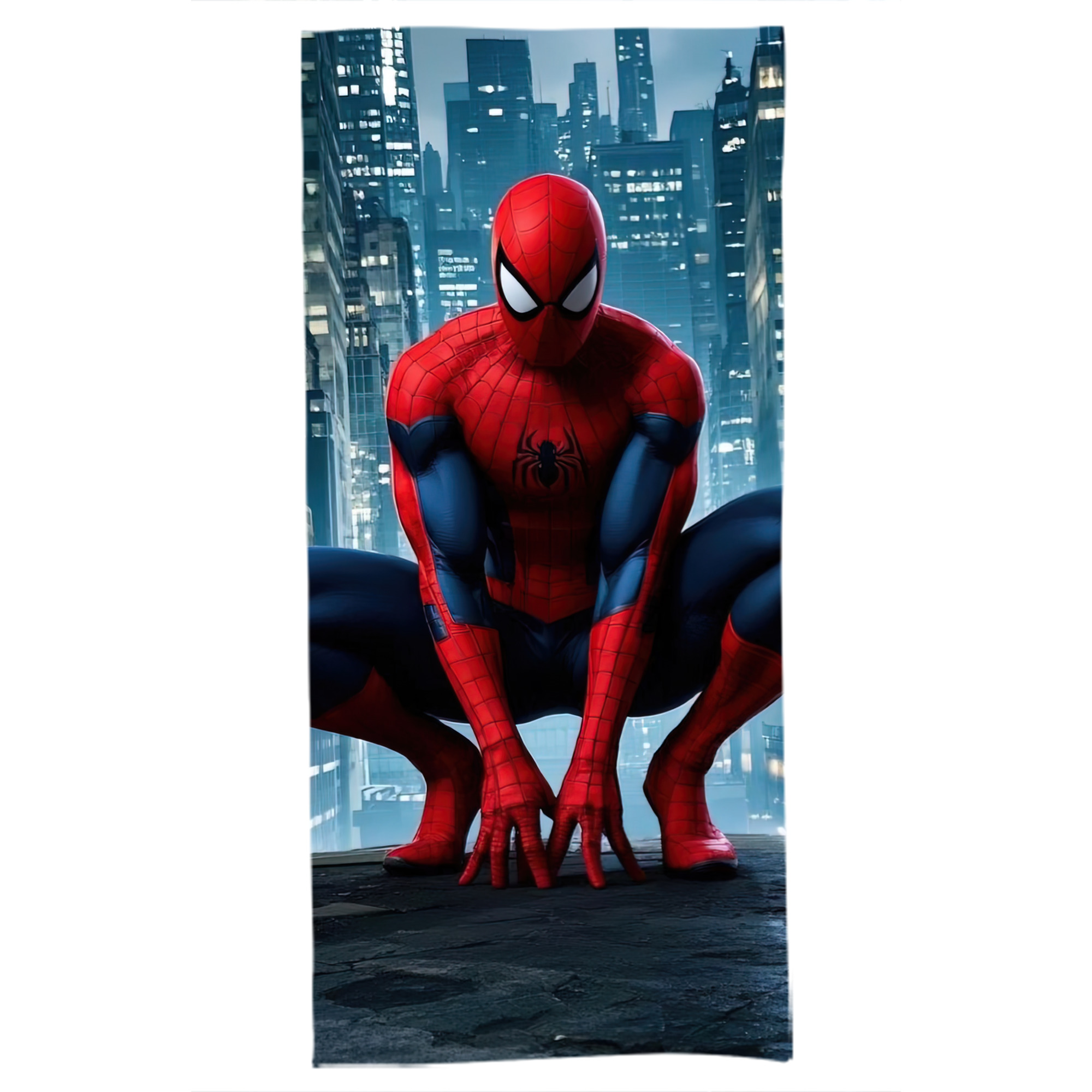（画像用） Spider Man スパイダーマン 大判バスタオル 70×140cm 吸水速乾 柔らかい肌触り