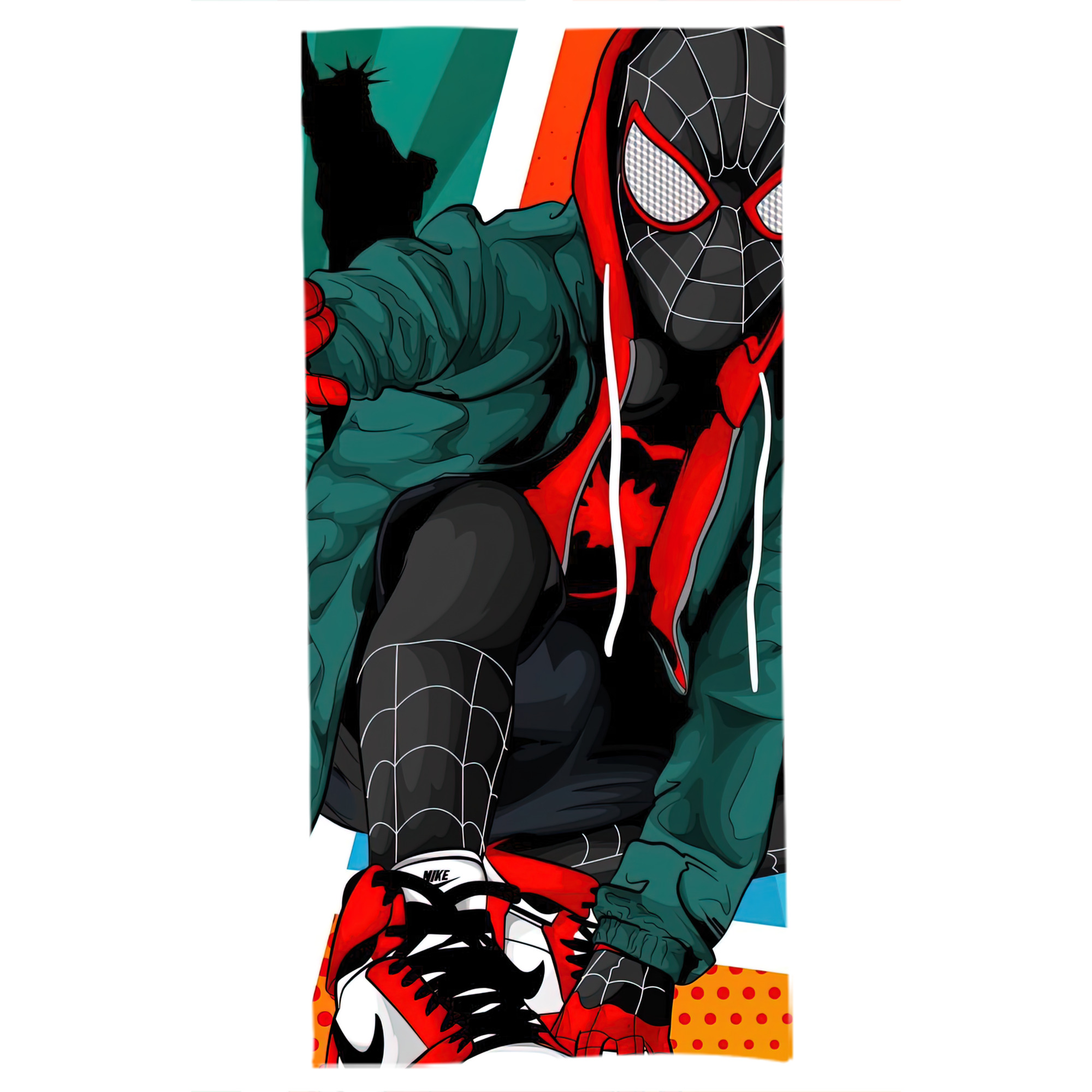 （画像用） Spider Man スパイダーマン 大判バスタオル 70×140cm 吸水速乾 柔らかい肌触り