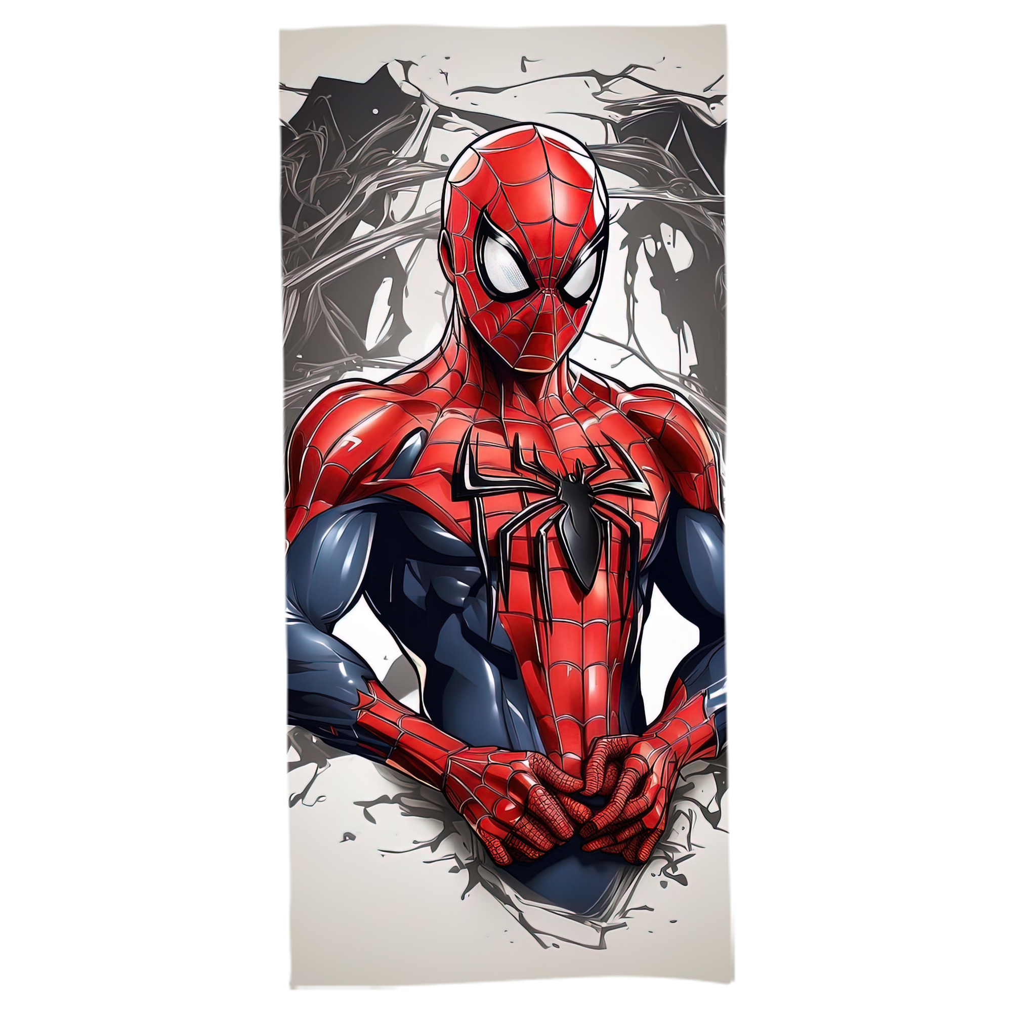 （画像用） Spider Man スパイダーマン 大判バスタオル 70×140cm 吸水速乾 柔らかい肌触り