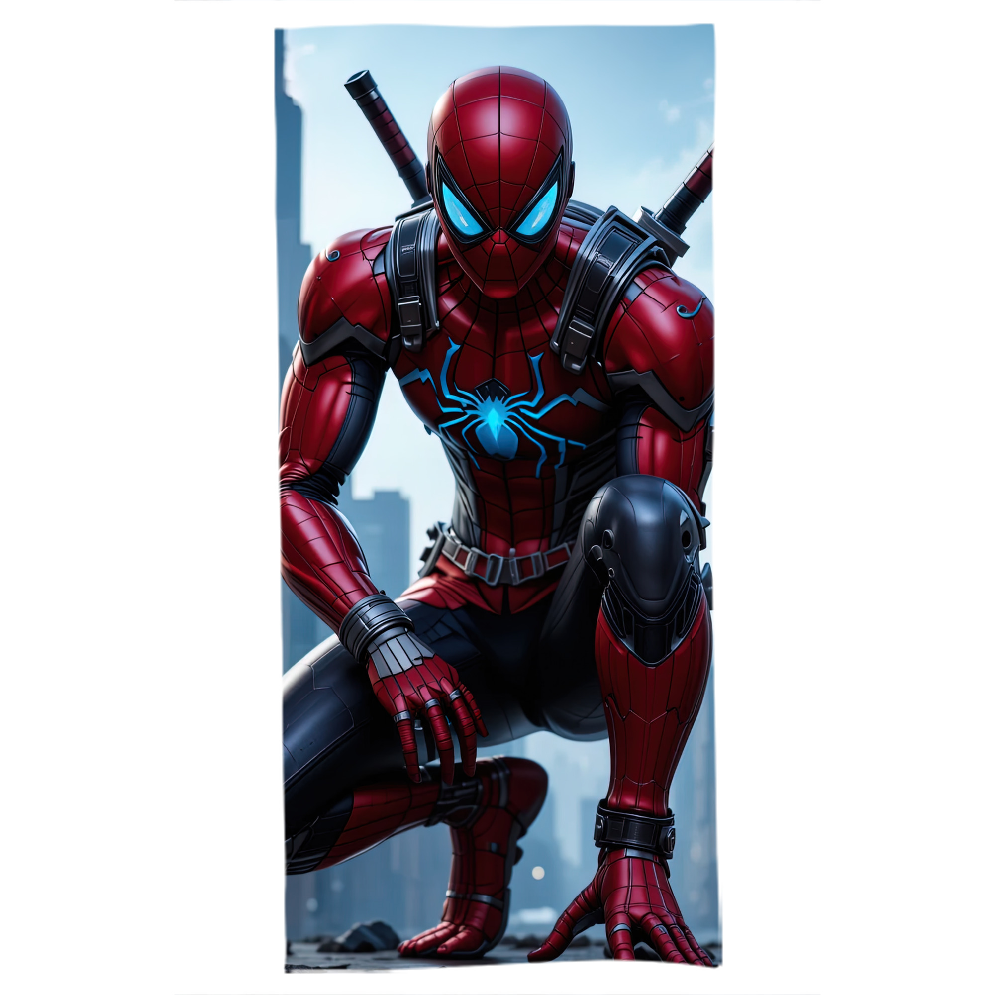 （画像用） Spider Man スパイダーマン 大判バスタオル 70×140cm 吸水速乾 柔らかい肌触り