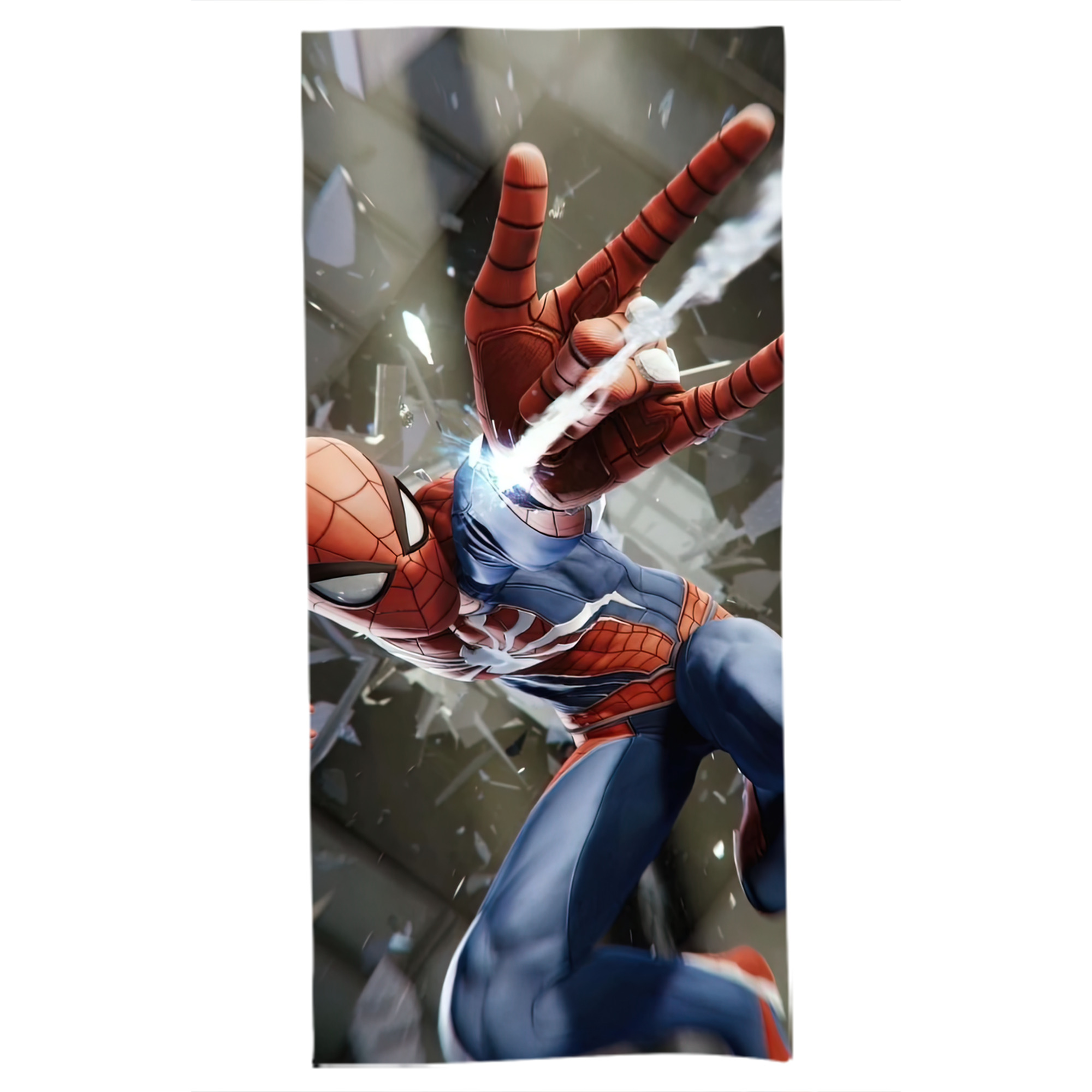 （画像用） Spider Man スパイダーマン 大判バスタオル 70×140cm 吸水速乾 柔らかい肌触り