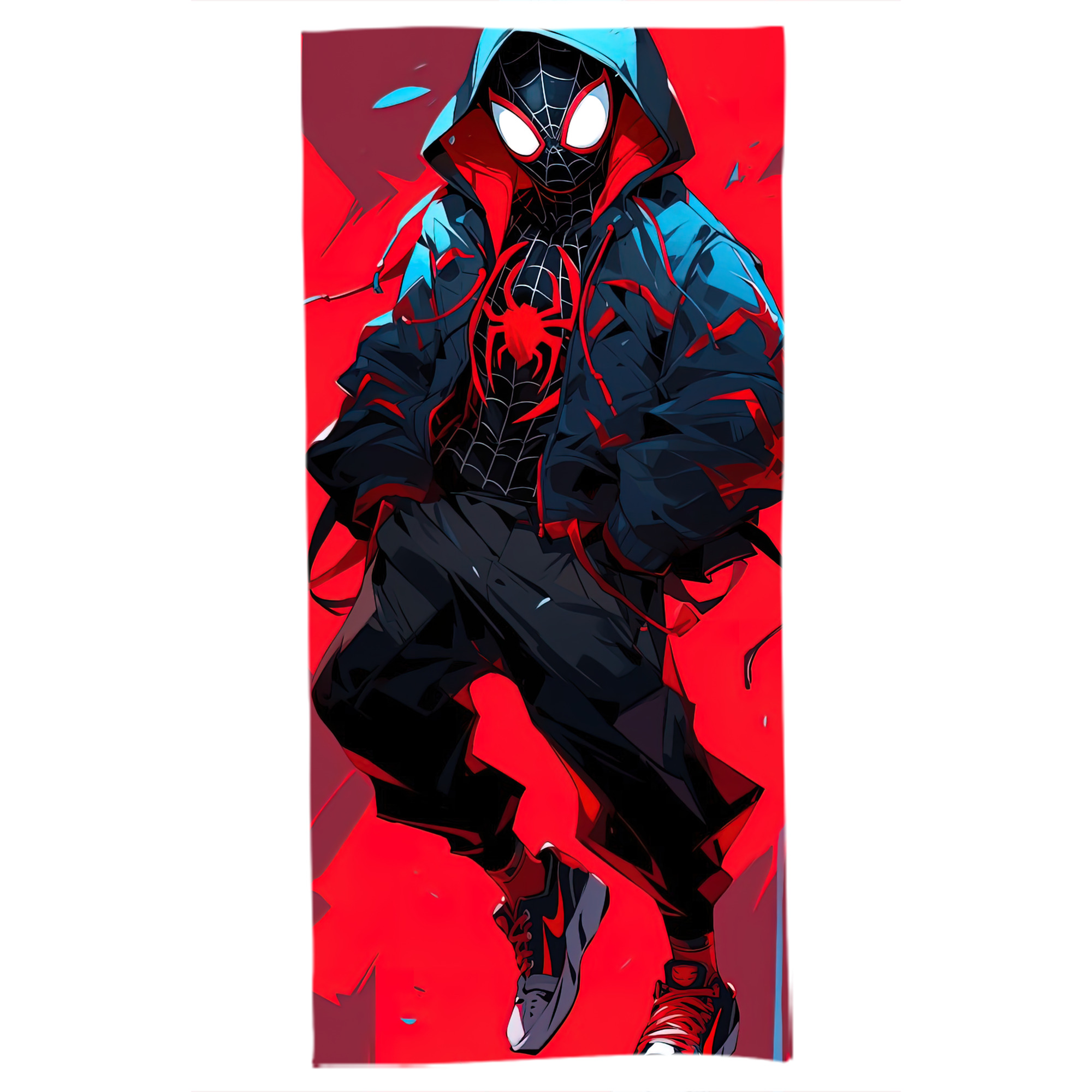 （画像用） Spider Man スパイダーマン 大判バスタオル 70×140cm 吸水速乾 柔らかい肌触り