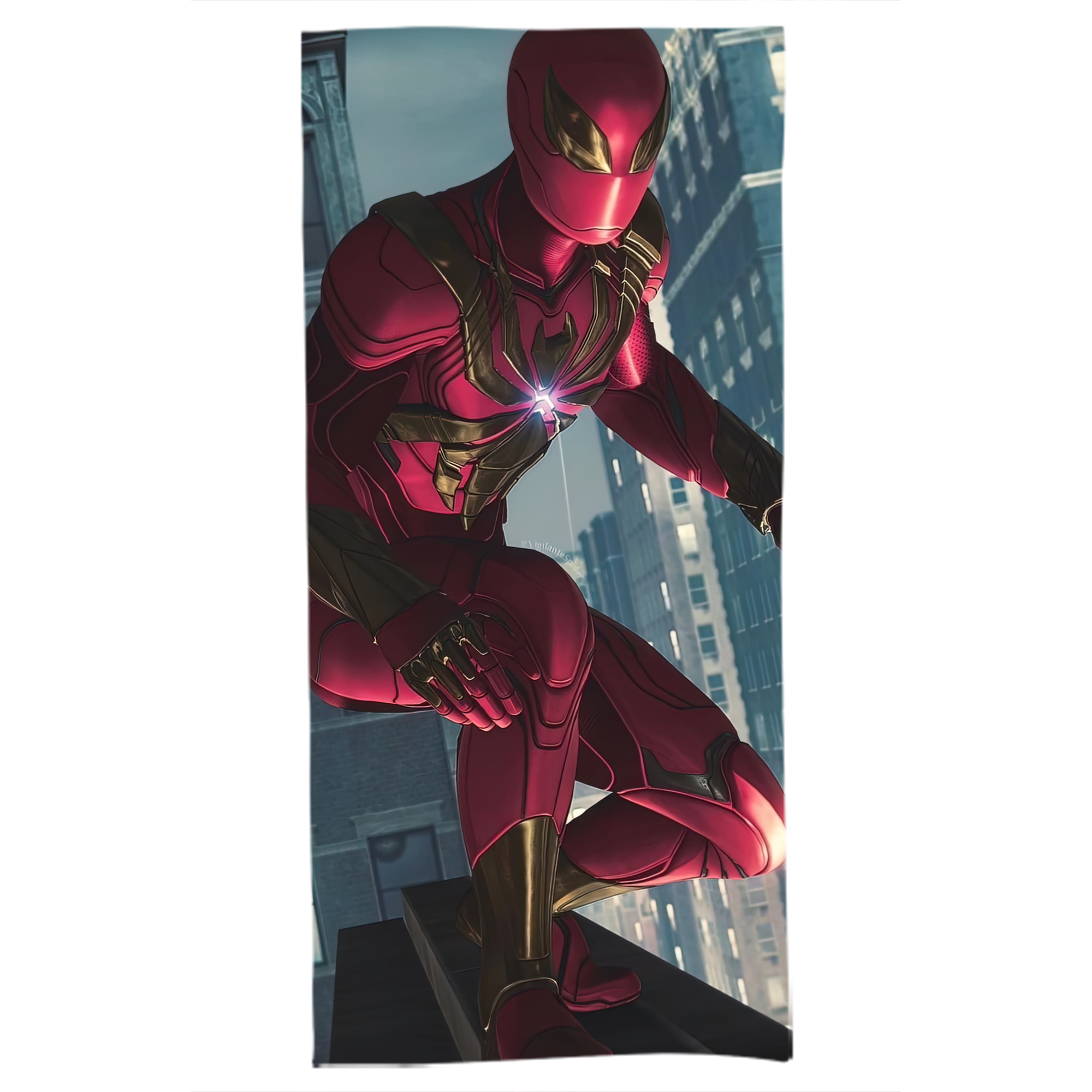 （画像用） Spider Man スパイダーマン 大判バスタオル 70×140cm 吸水速乾 柔らかい肌触り