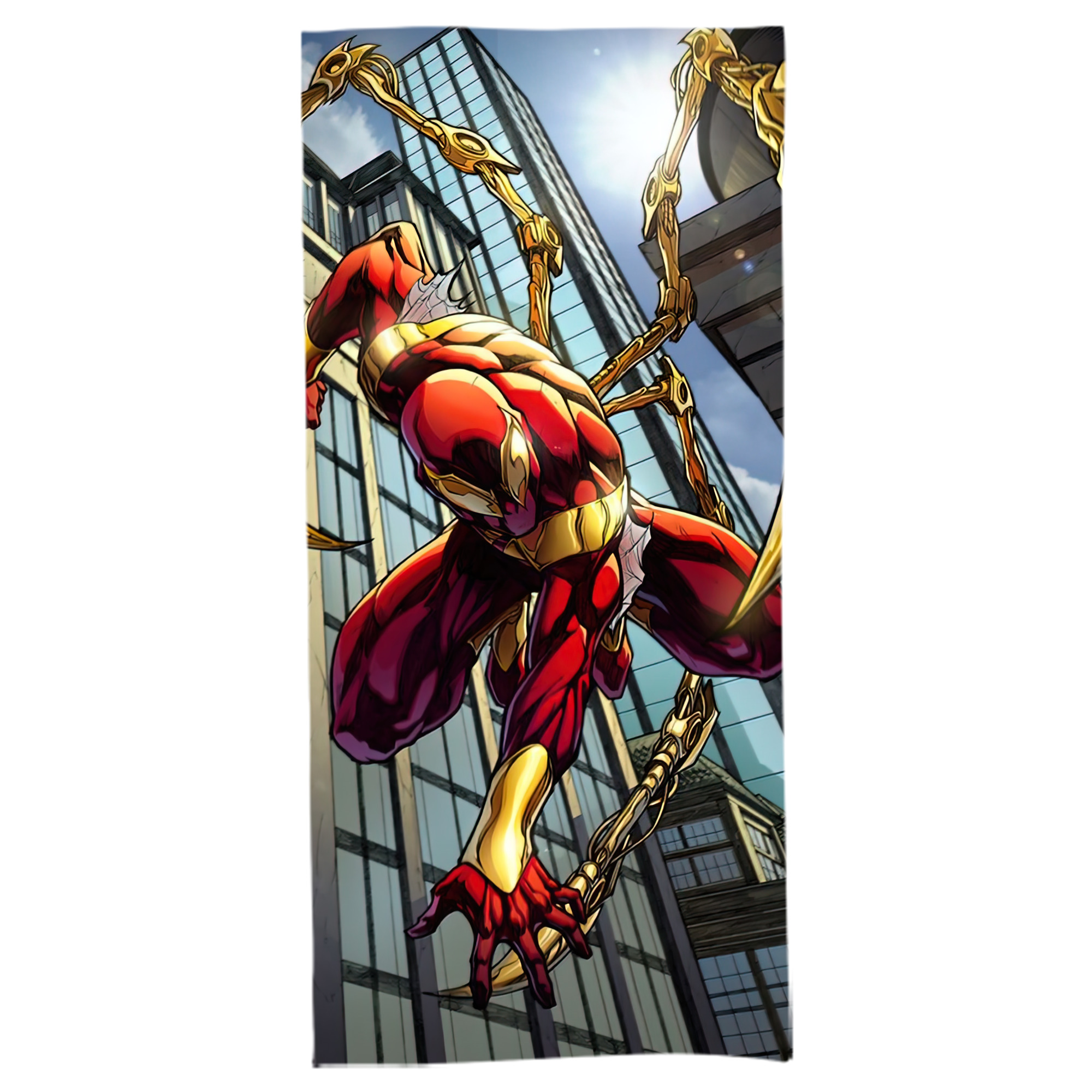 （画像用） Spider Man スパイダーマン 大判バスタオル 70×140cm 吸水速乾 柔らかい肌触り