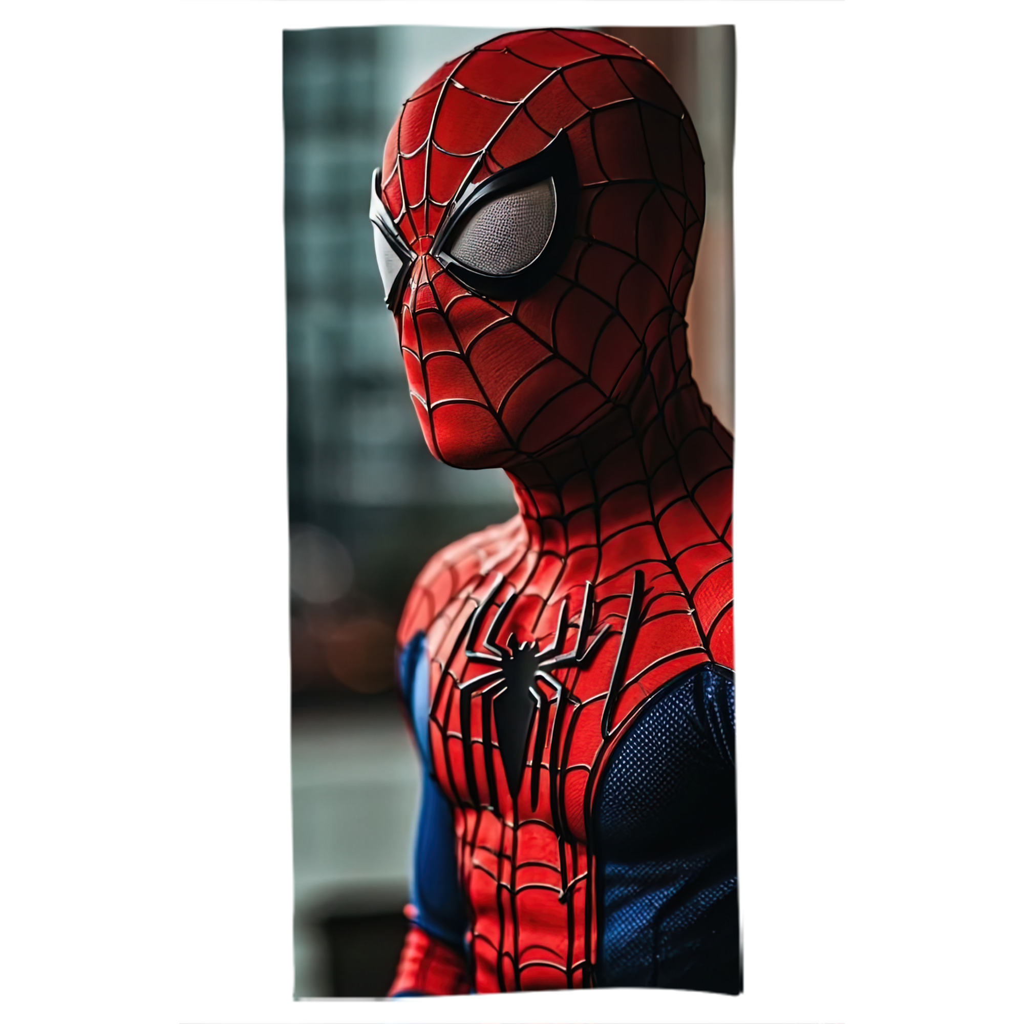 （画像用） Spider Man スパイダーマン 大判バスタオル 70×140cm 吸水速乾 柔らかい肌触り