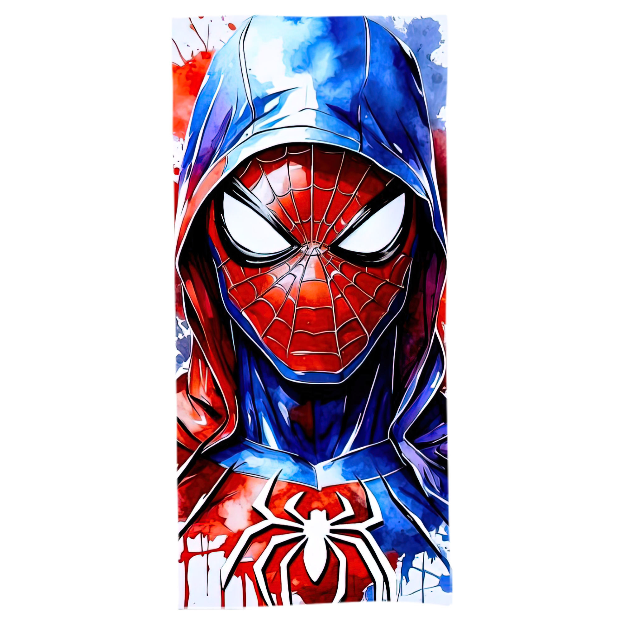 （画像用） Spider Man スパイダーマン 大判バスタオル 70×140cm 吸水速乾 柔らかい肌触り