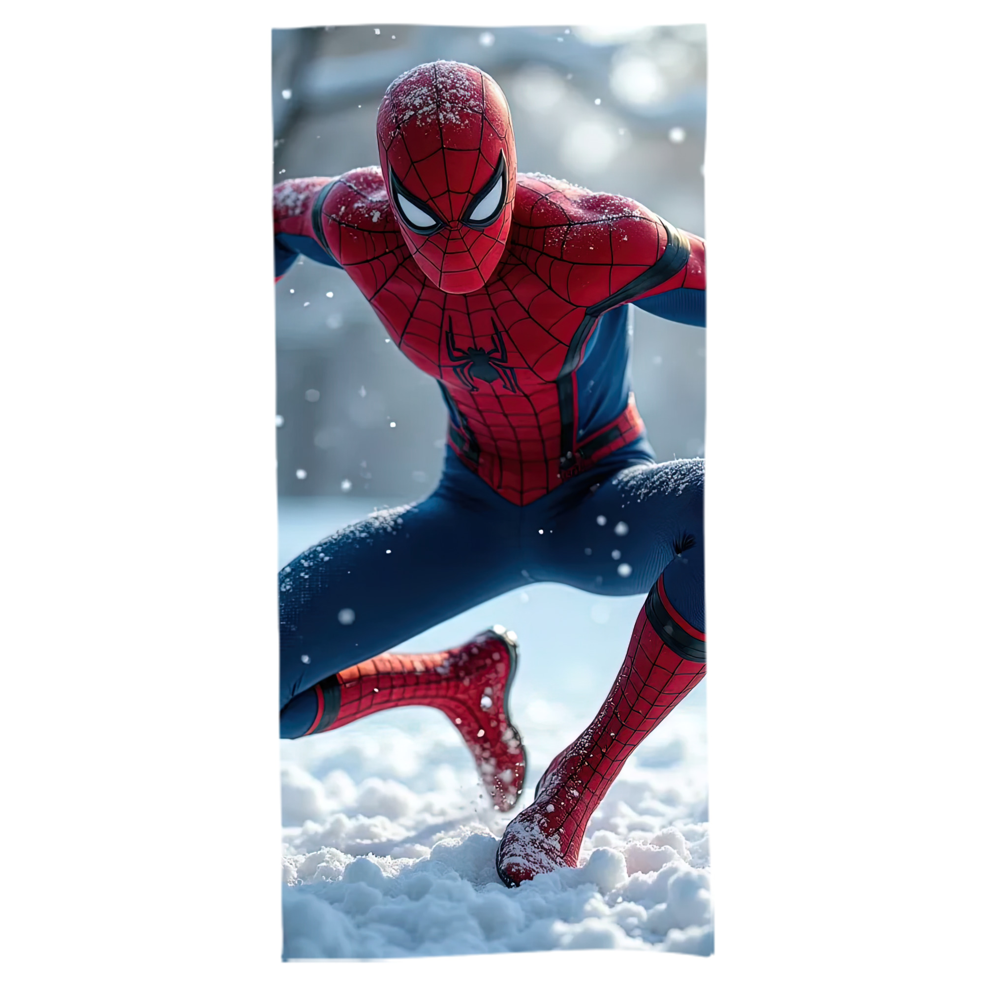 （画像用） Spider Man スパイダーマン 大判バスタオル 70×140cm 吸水速乾 柔らかい肌触り