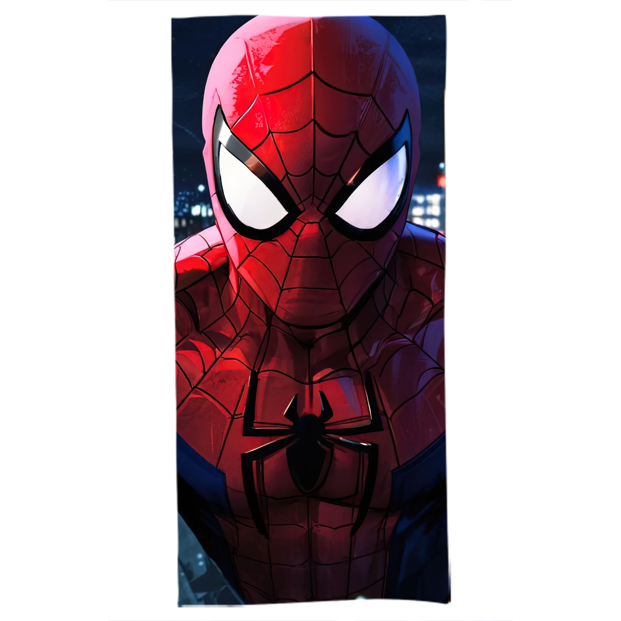 （画像用） Spider Man スパイダーマン 大判バスタオル 70×140cm 吸水速乾 柔らかい肌触り