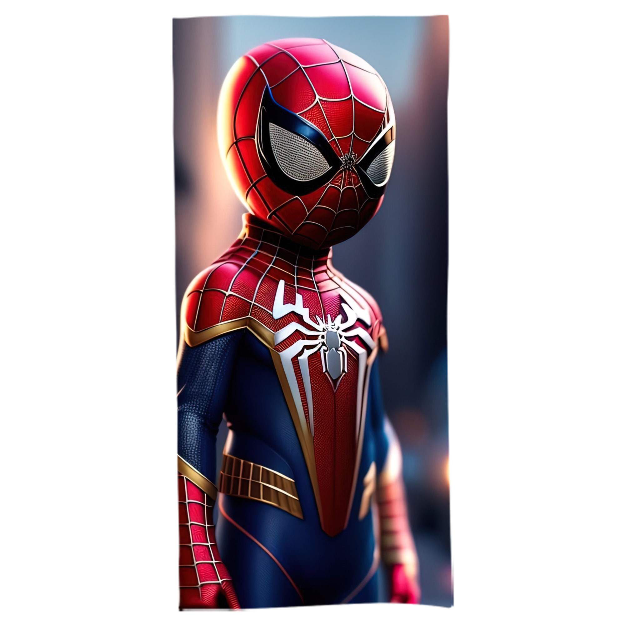 （画像用） Spider Man スパイダーマン 大判バスタオル 70×140cm 吸水速乾 柔らかい肌触り