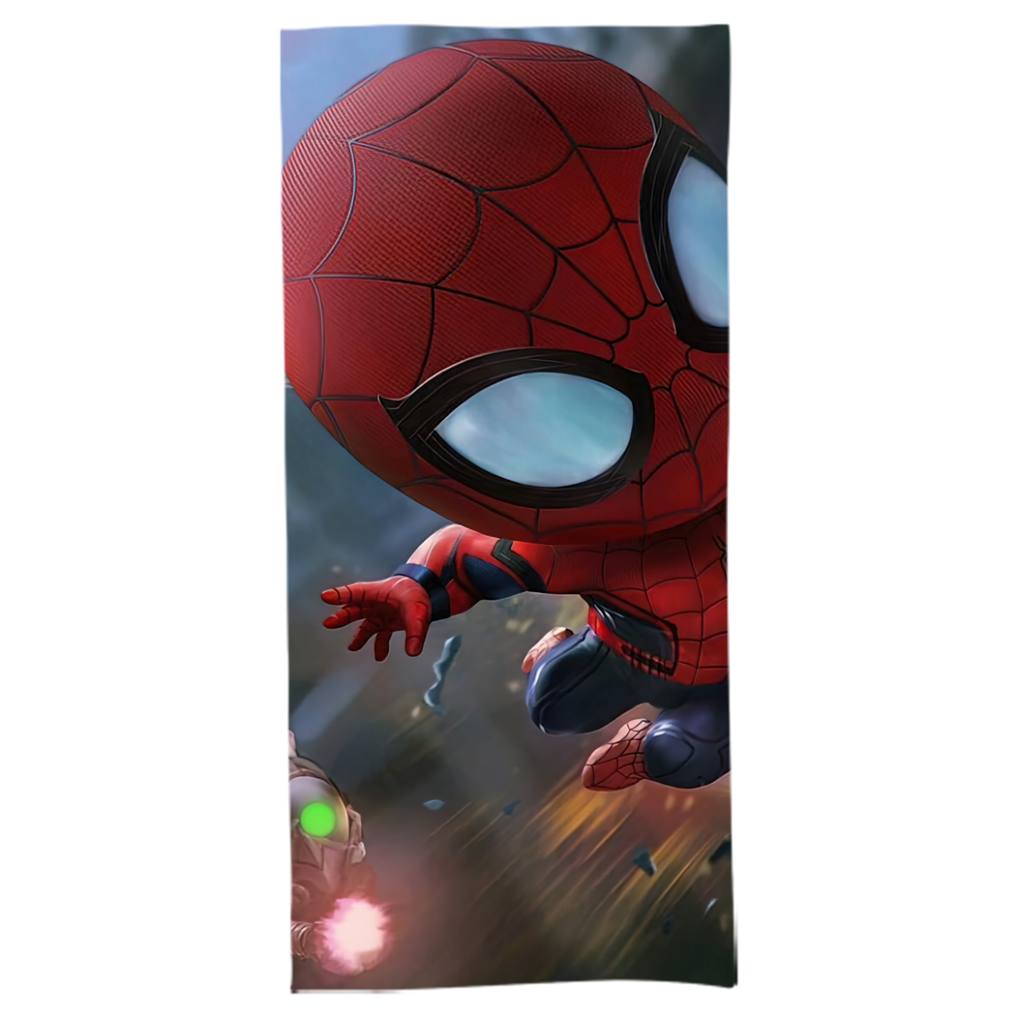 （画像用） Spider Man スパイダーマン 大判バスタオル 70×140cm 吸水速乾 柔らかい肌触り