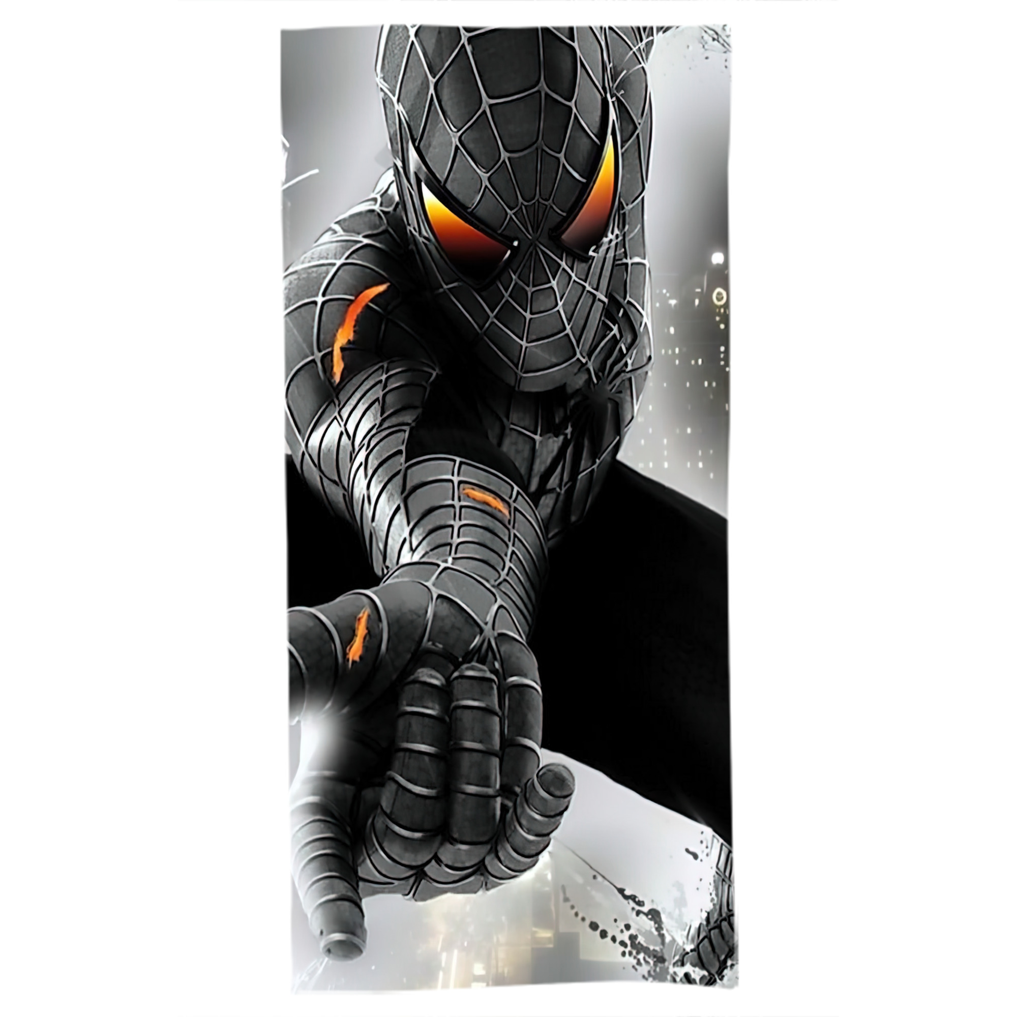 （画像用） Spider Man スパイダーマン 大判バスタオル 70×140cm 吸水速乾 柔らかい肌触り