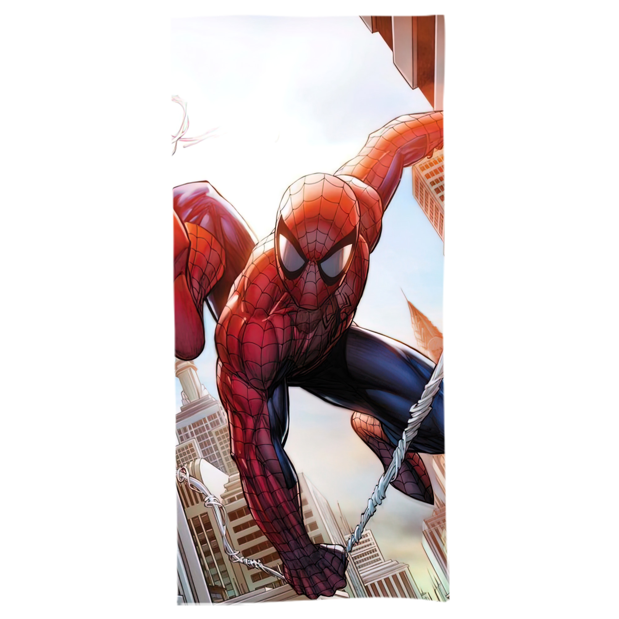 （画像用） Spider Man スパイダーマン 大判バスタオル 70×140cm 吸水速乾 柔らかい肌触り