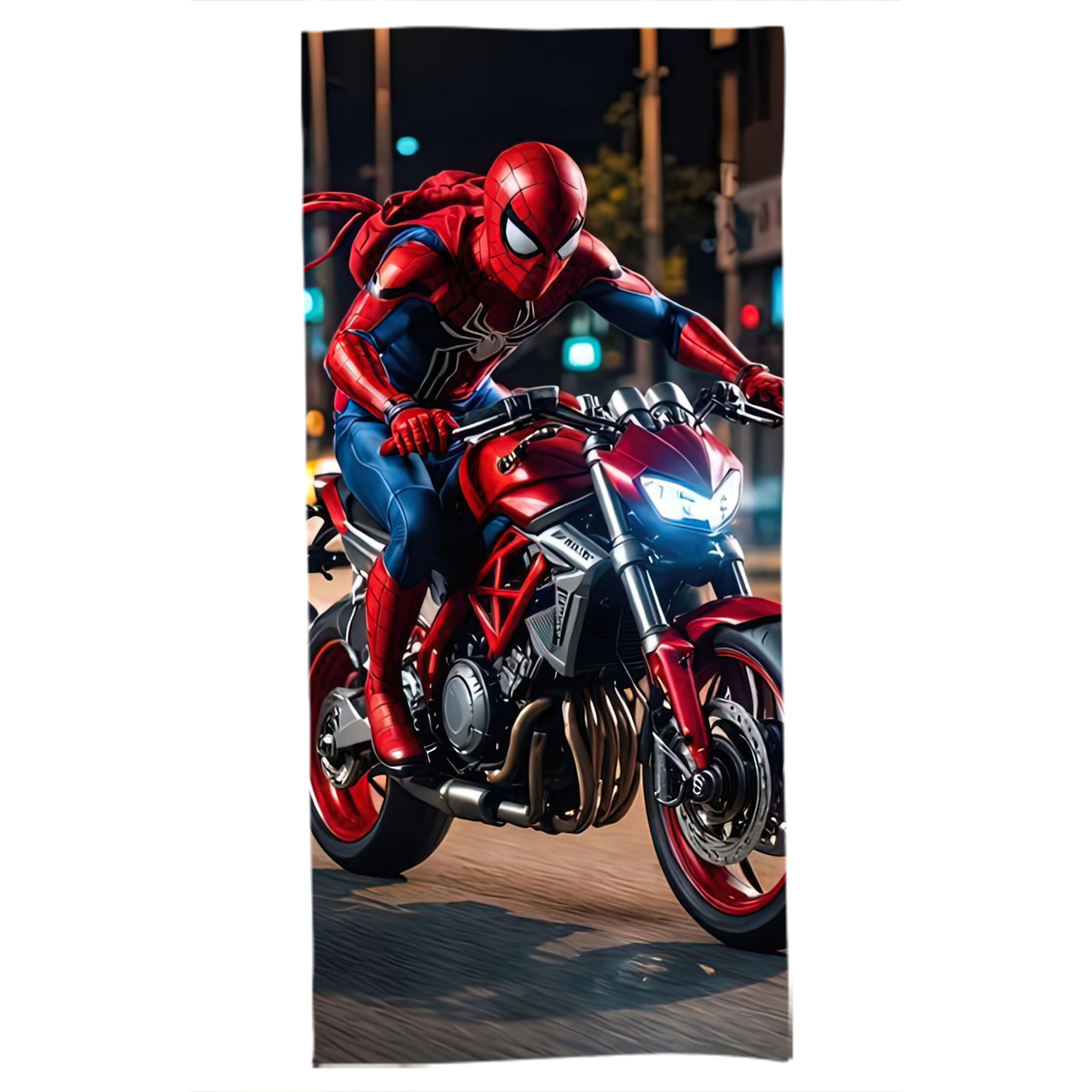 （画像用） Spider Man スパイダーマン 大判バスタオル 70×140cm 吸水速乾 柔らかい肌触り
