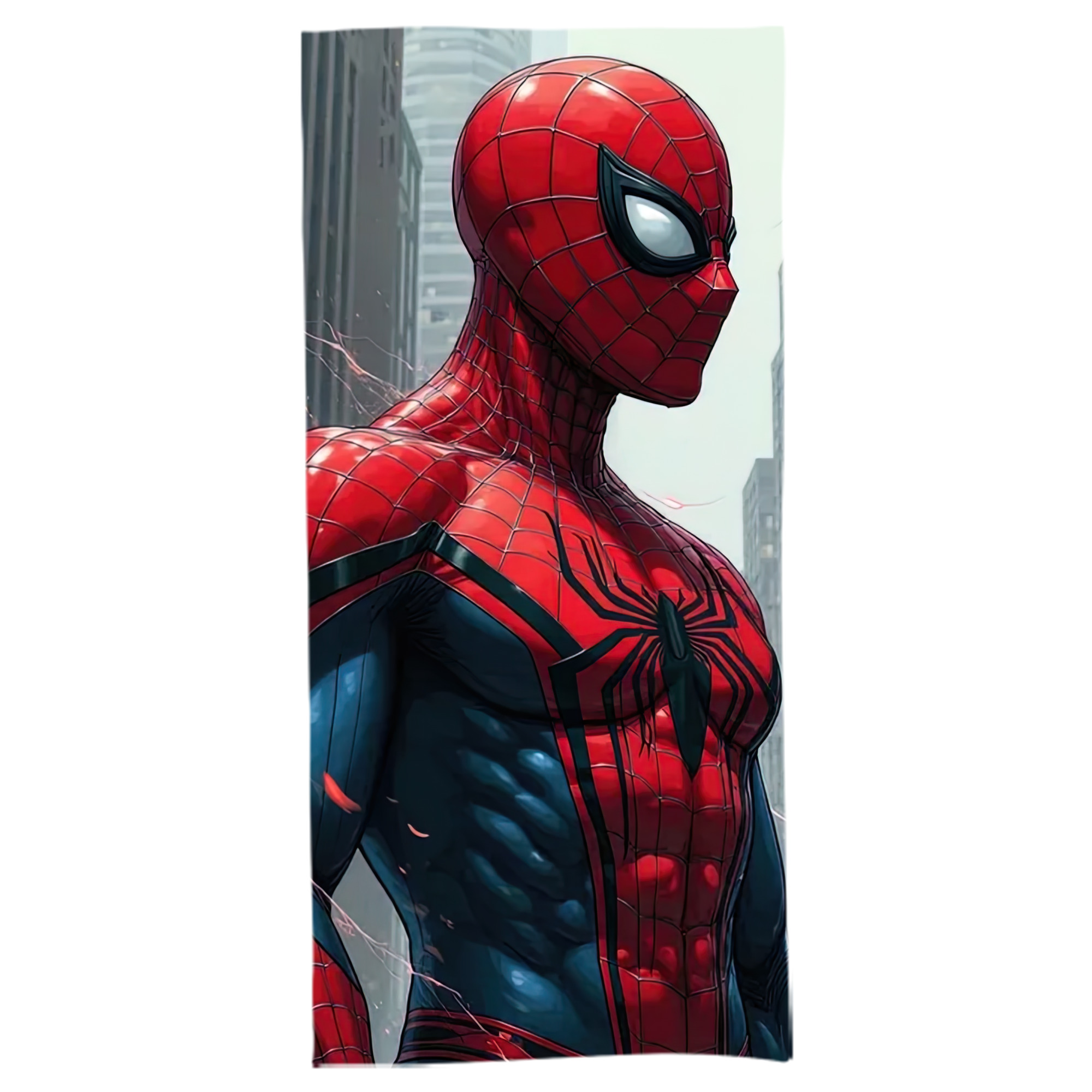 （画像用） Spider Man スパイダーマン 大判バスタオル 70×140cm 吸水速乾 柔らかい肌触り