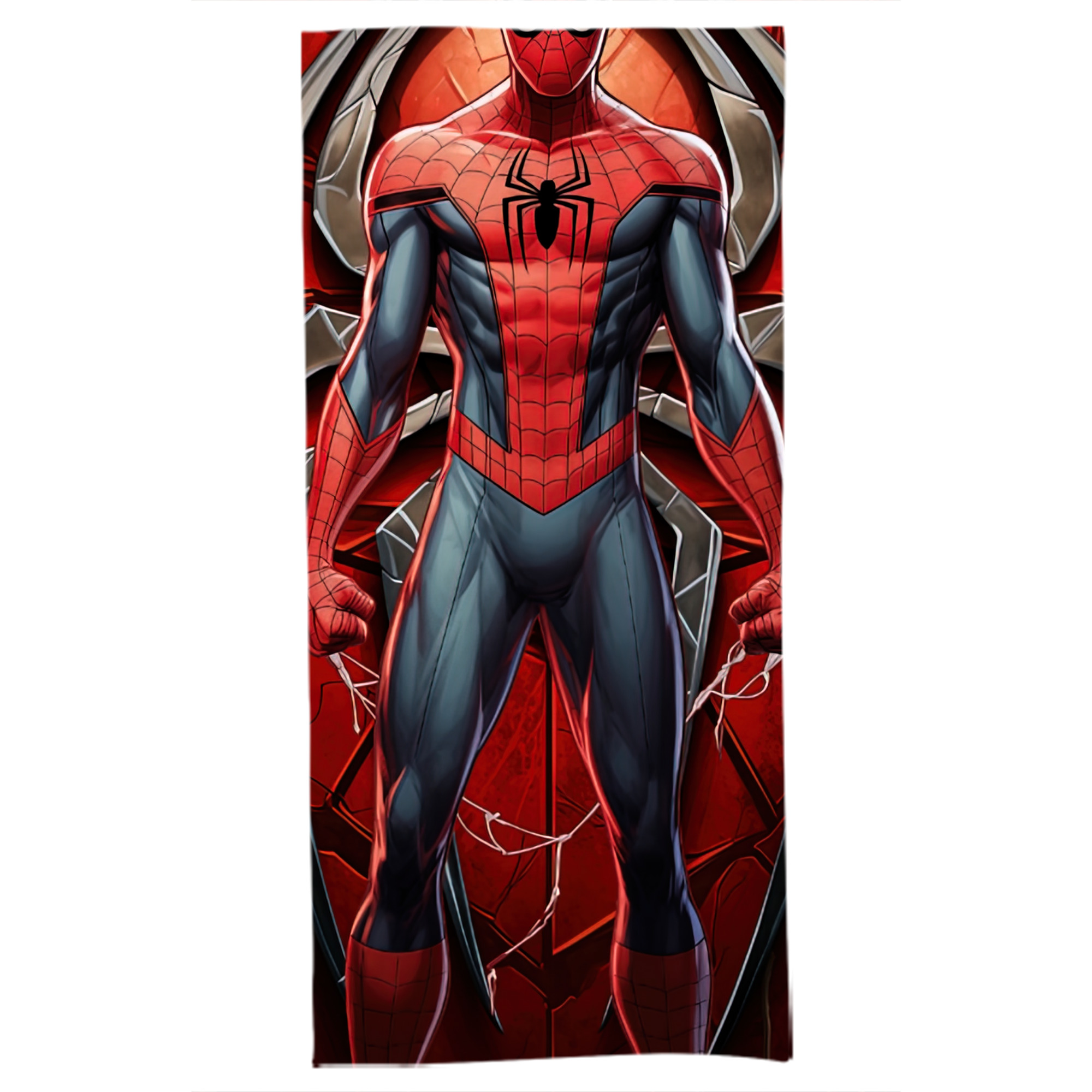 （画像用） Spider Man スパイダーマン 大判バスタオル 70×140cm 吸水速乾 柔らかい肌触り