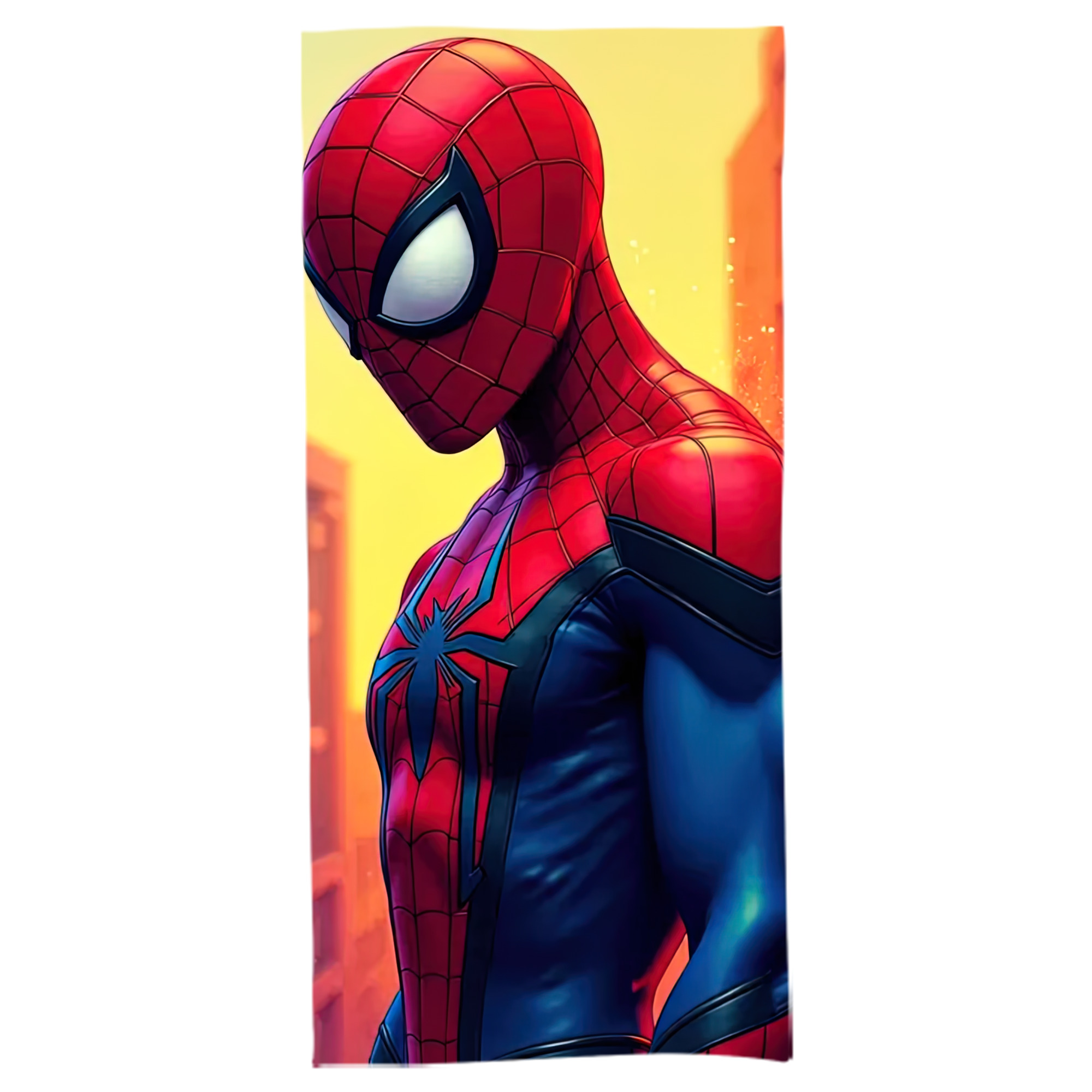 （画像用） Spider Man スパイダーマン 大判バスタオル 70×140cm 吸水速乾 柔らかい肌触り