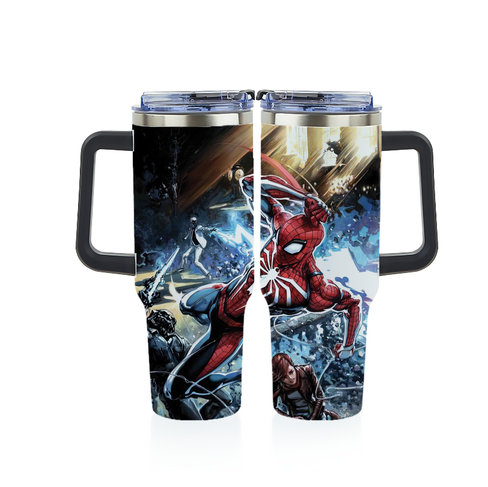 （画像用） Spider Man スパイダーマン 1200ｍLフルプリント車用タンブラー