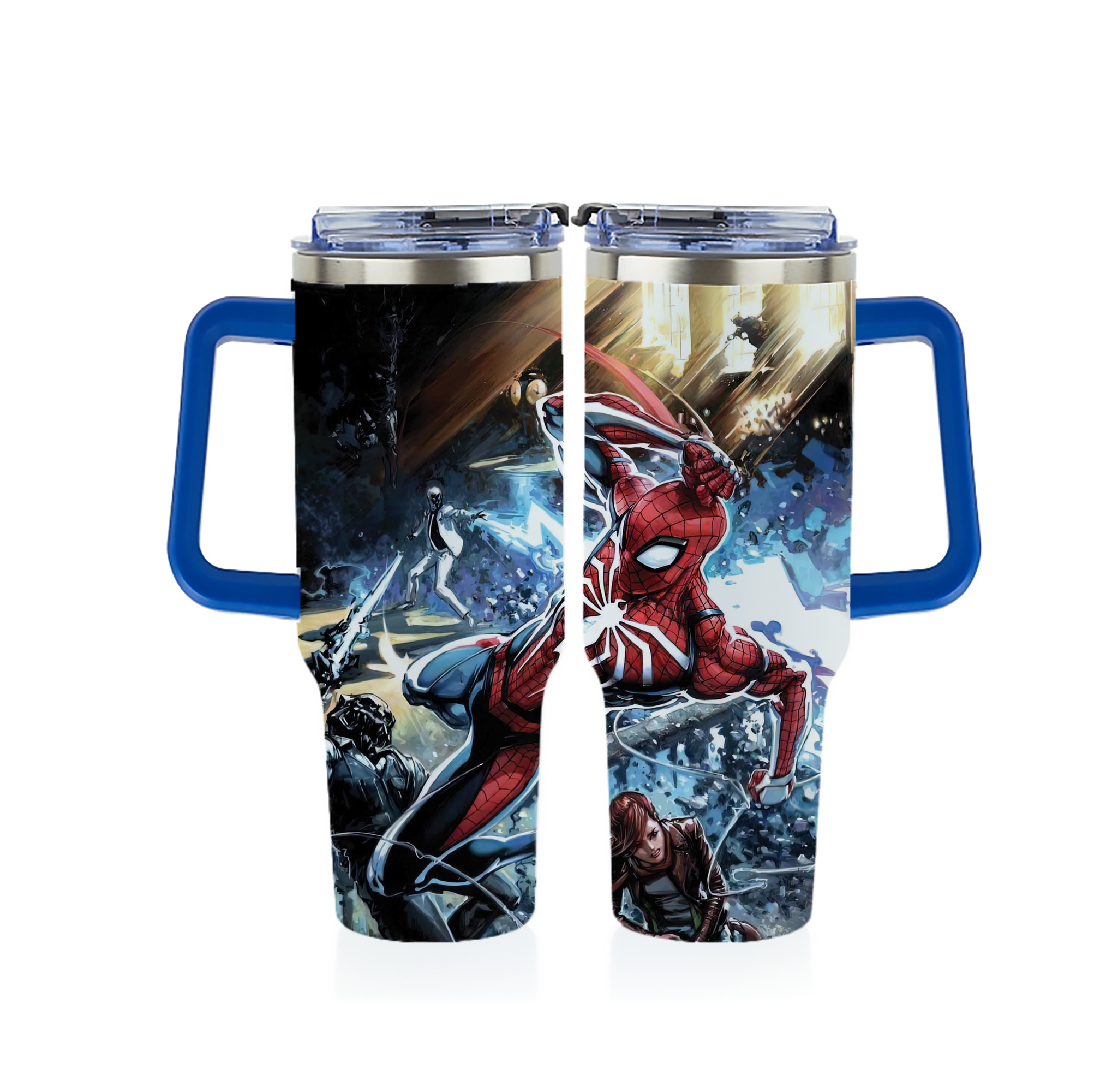 （画像用） Spider Man スパイダーマン 1200ｍLフルプリント車用タンブラー