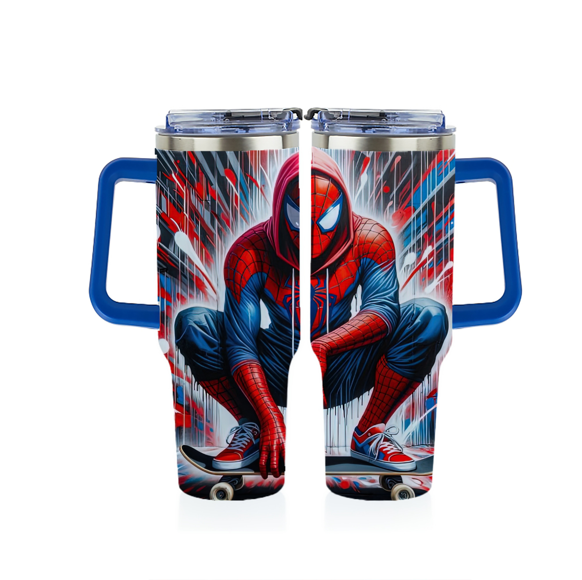 Spider Man スパイダーマン 1200ｍLフルプリント車用タンブラー