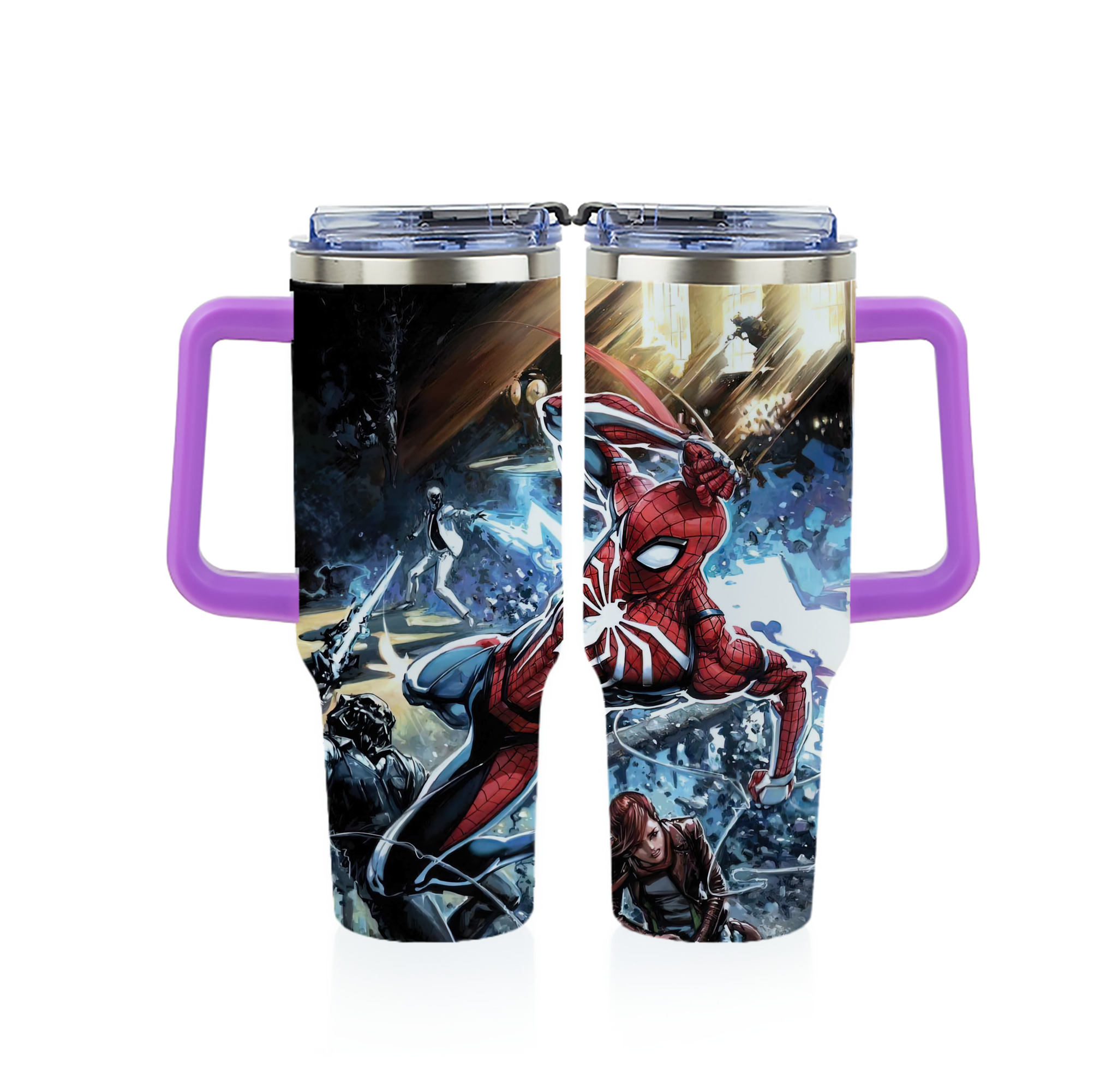 （画像用） Spider Man スパイダーマン 1200ｍLフルプリント車用タンブラー