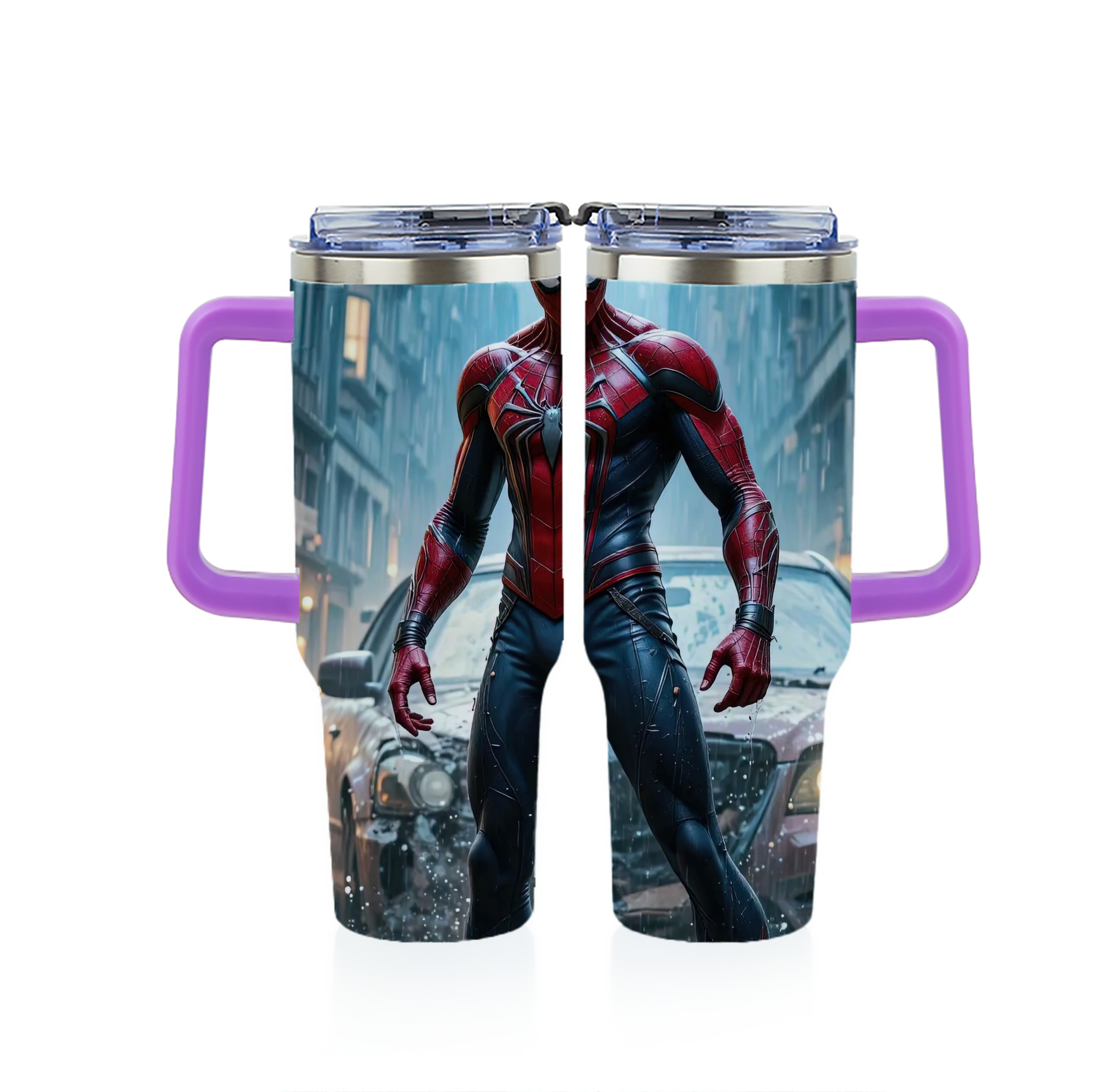 （画像用） Spider Man スパイダーマン 1200ｍLフルプリント車用タンブラー