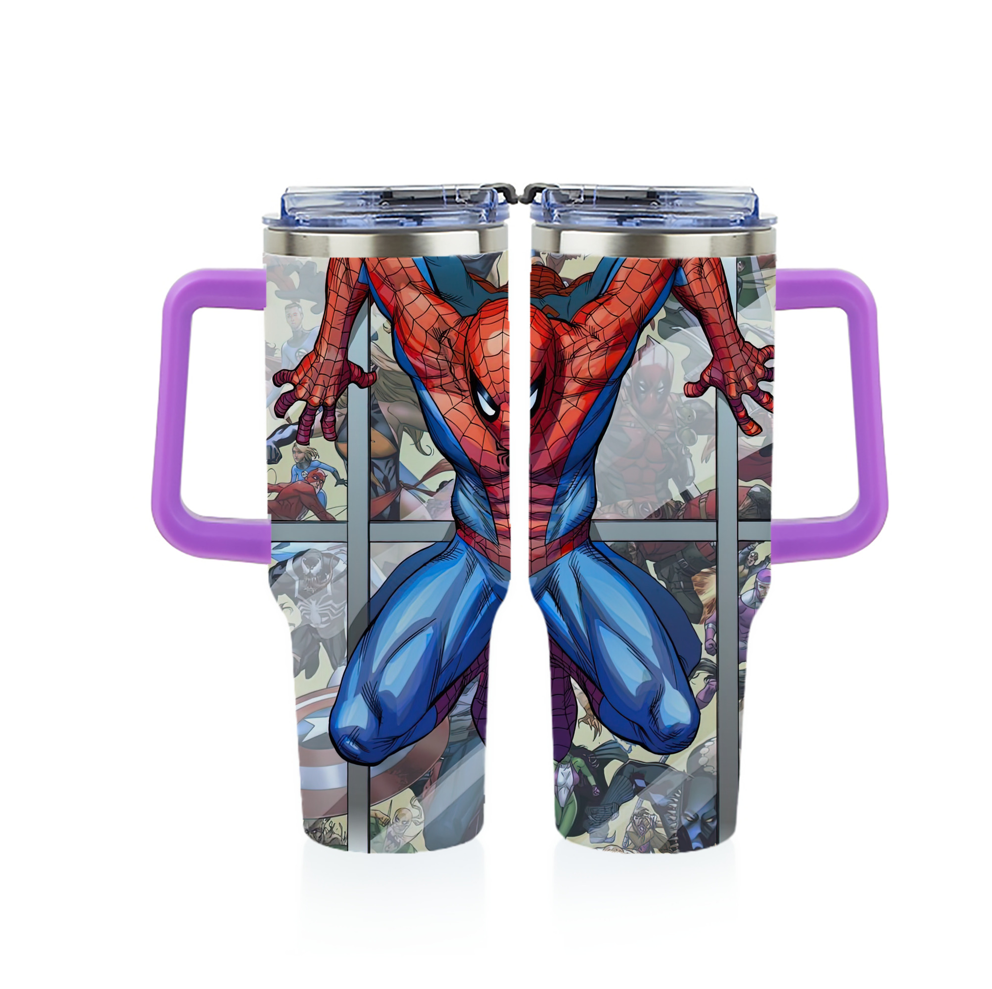 （画像用） Spider Man スパイダーマン 1200ｍLフルプリント車用タンブラー