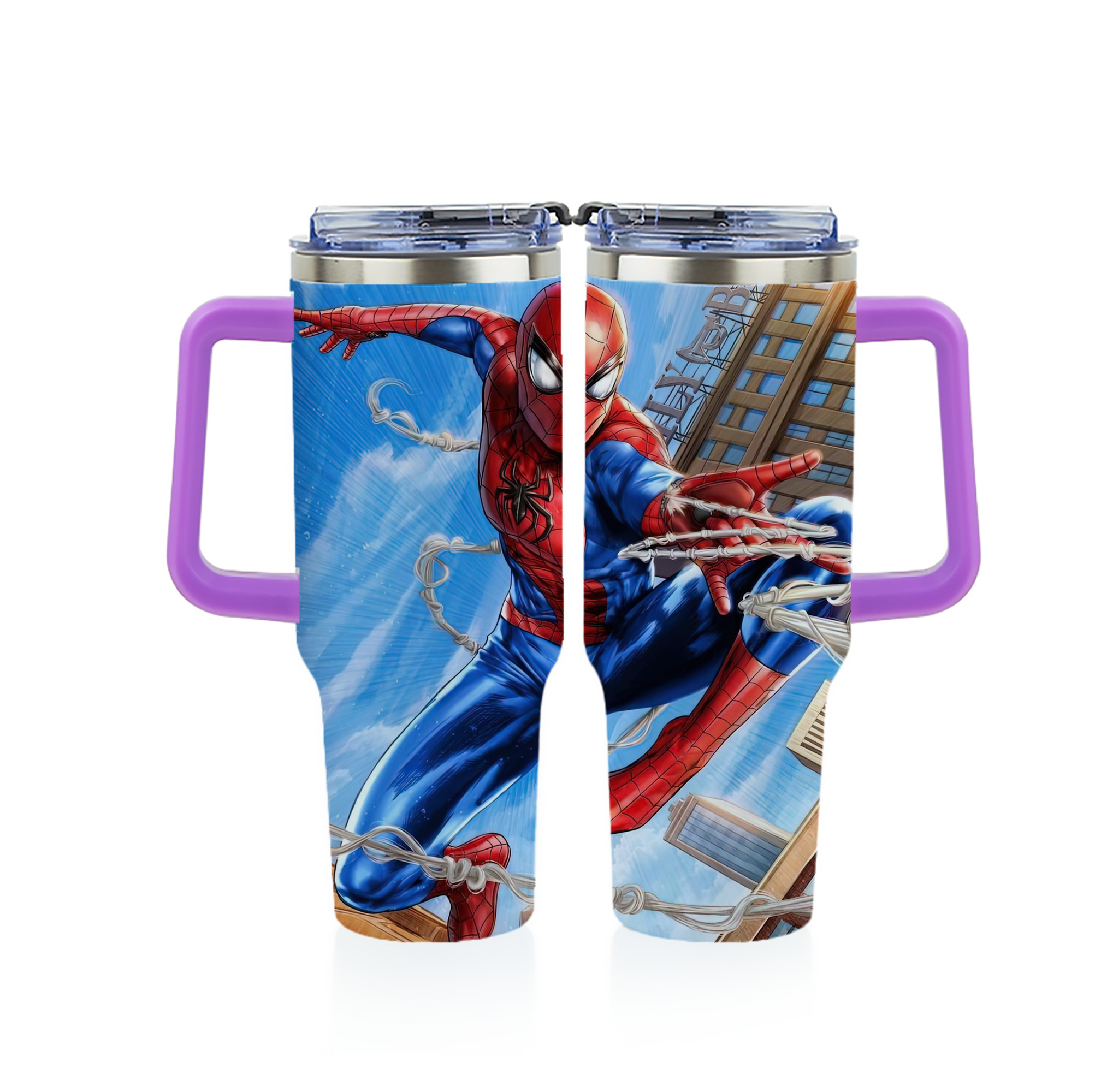 （画像用） Spider Man スパイダーマン 1200ｍLフルプリント車用タンブラー