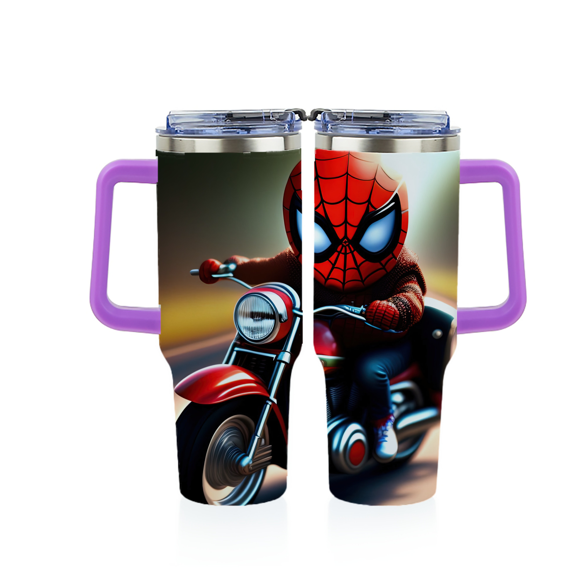 （画像用） Spider Man スパイダーマン 1200ｍLフルプリント車用タンブラー