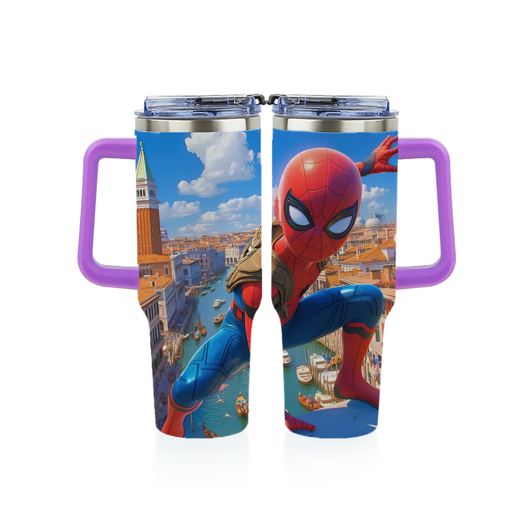 （画像用） Spider Man スパイダーマン 1200ｍLフルプリント車用タンブラー