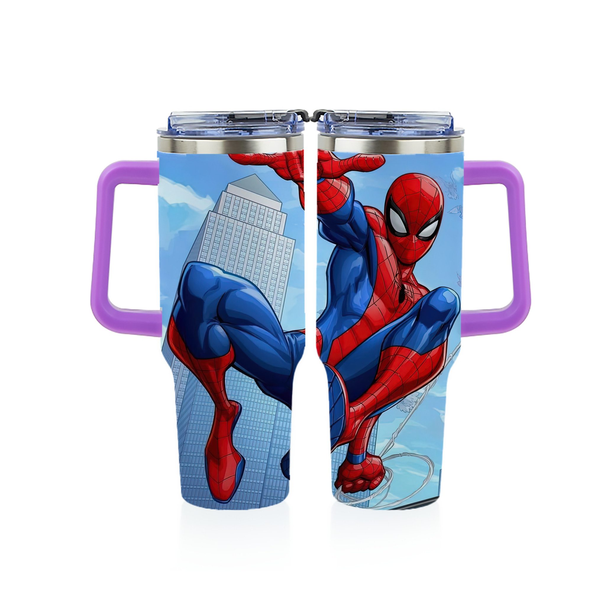 （画像用） Spider Man スパイダーマン 1200ｍLフルプリント車用タンブラー