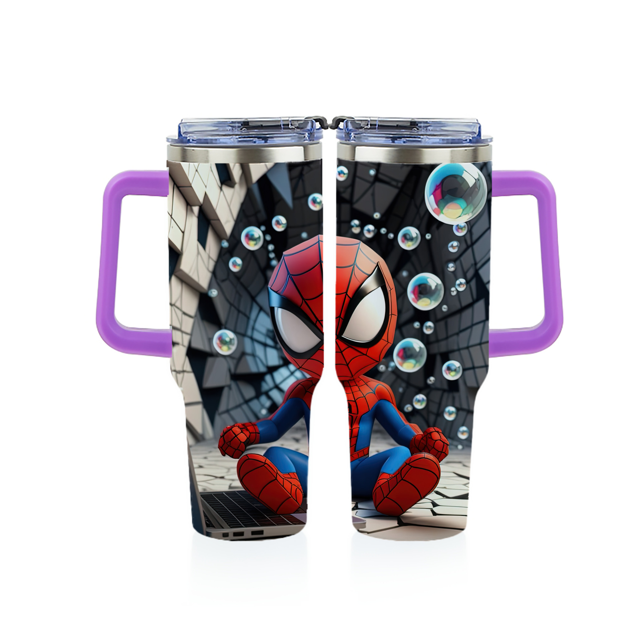 （画像用） Spider Man スパイダーマン 1200ｍLフルプリント車用タンブラー