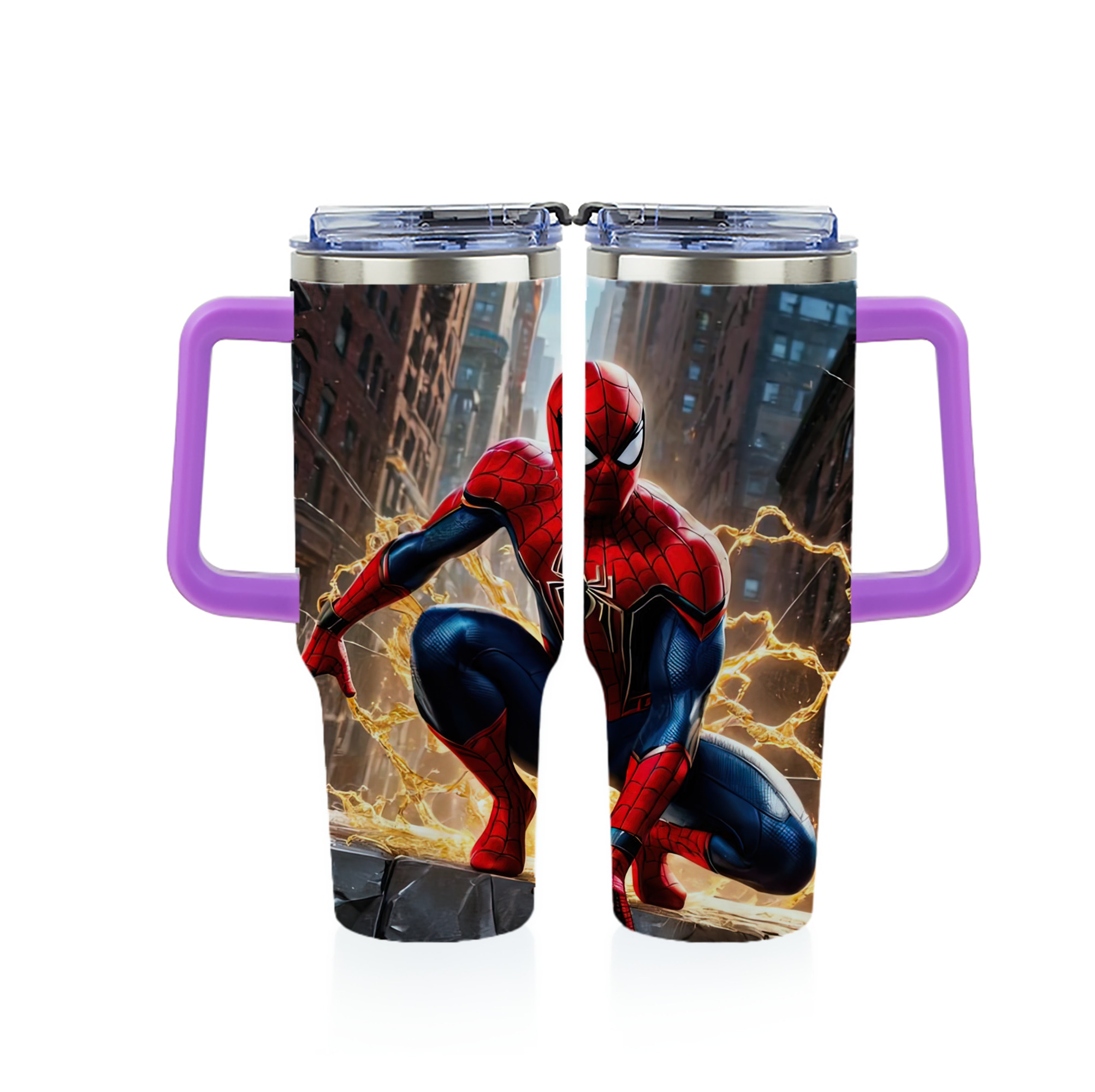 Spider Man スパイダーマン 1200ｍLフルプリント車用タンブラー