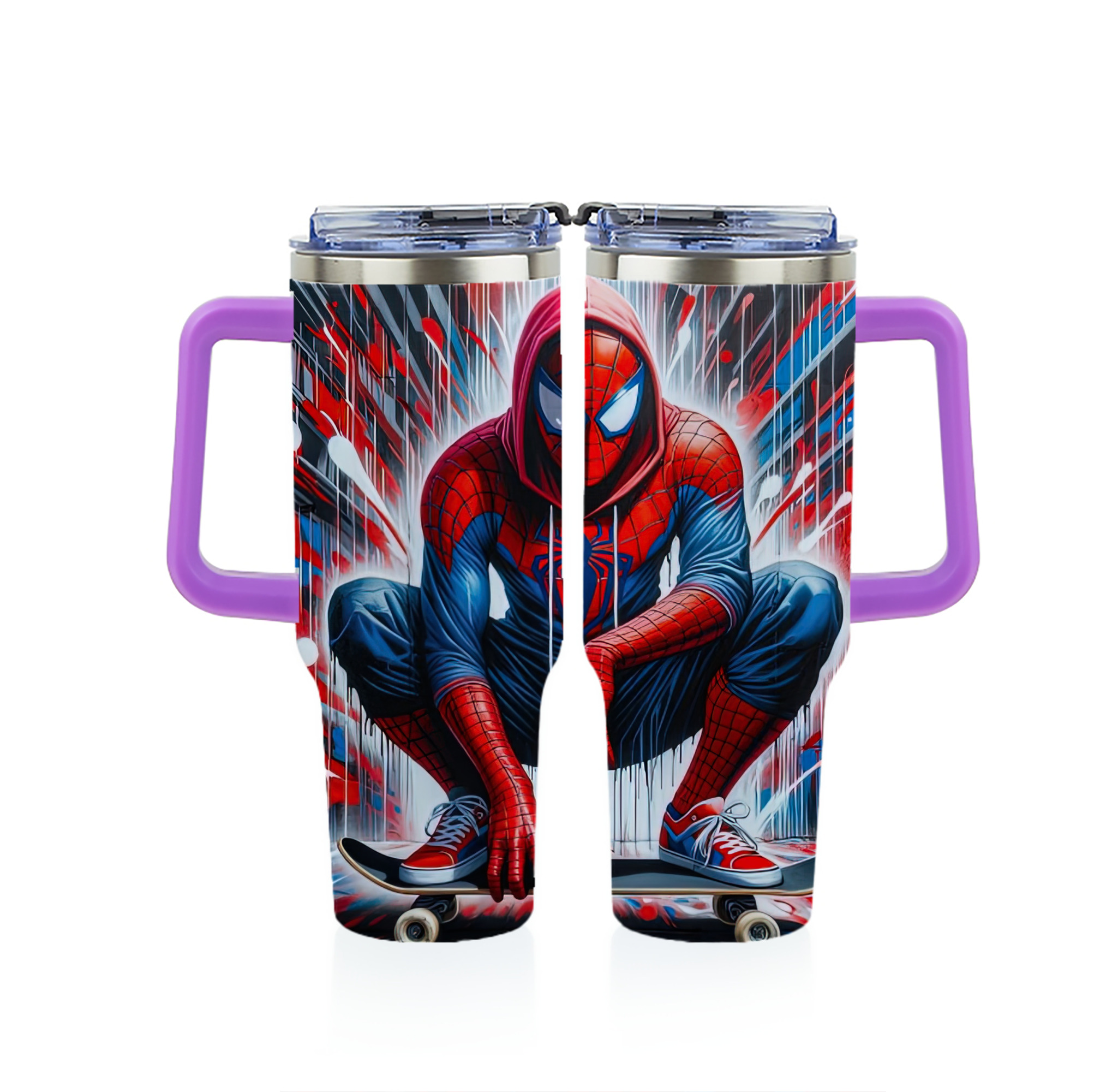 Spider Man スパイダーマン 1200ｍLフルプリント車用タンブラー