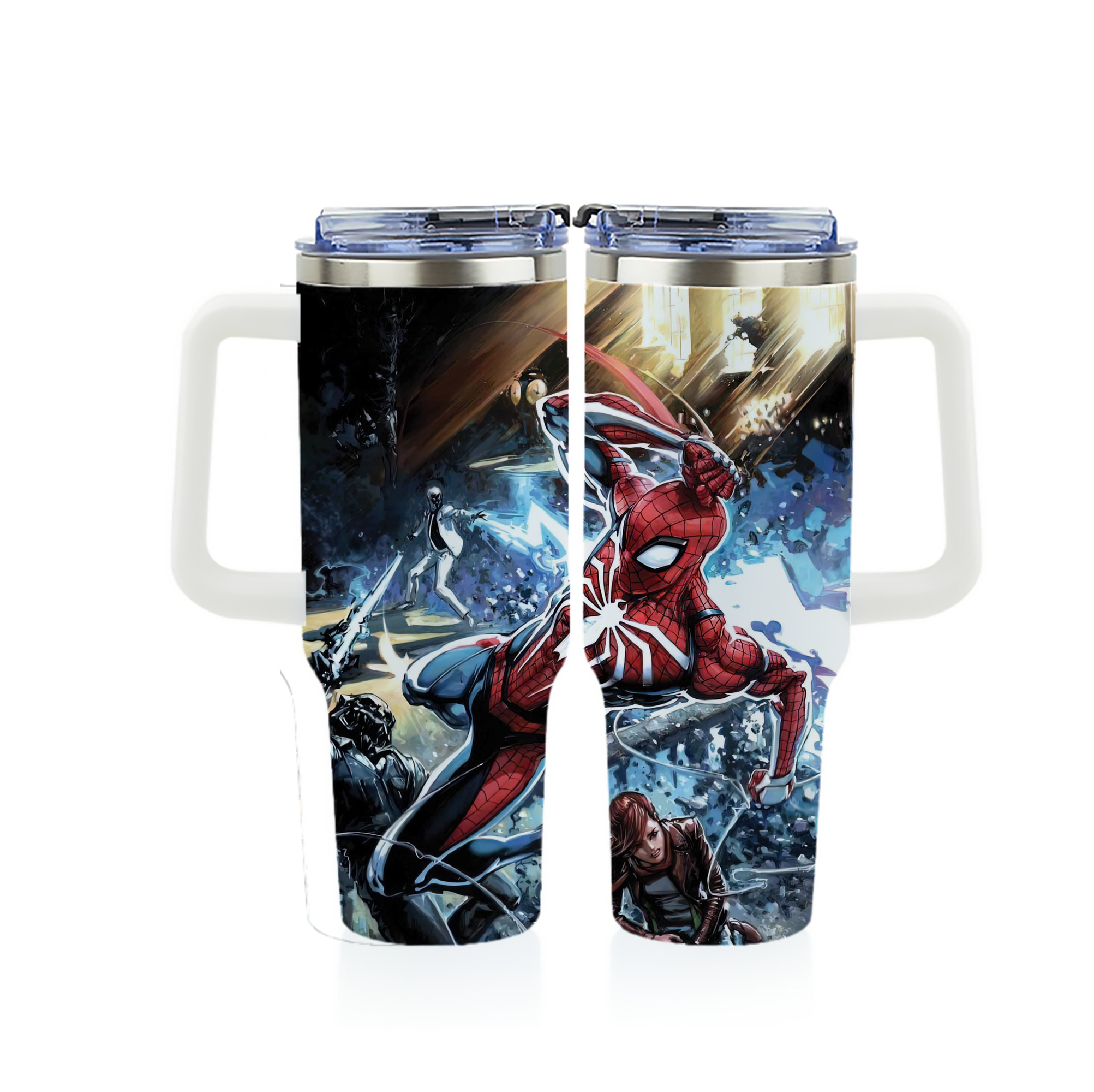 （画像用） Spider Man スパイダーマン 1200ｍLフルプリント車用タンブラー