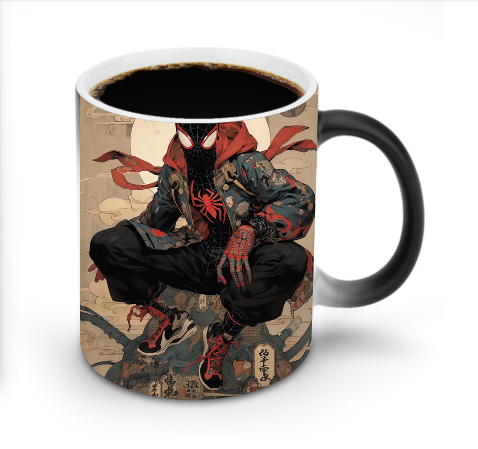 （画像用） Spider Man スパイダーマン 温度変色マグカップ