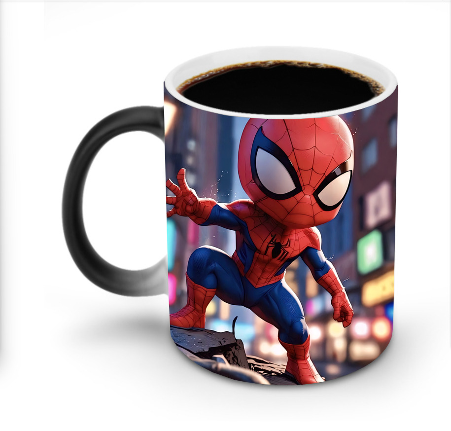 （画像用） Spider Man スパイダーマン 温度変色マグカップ