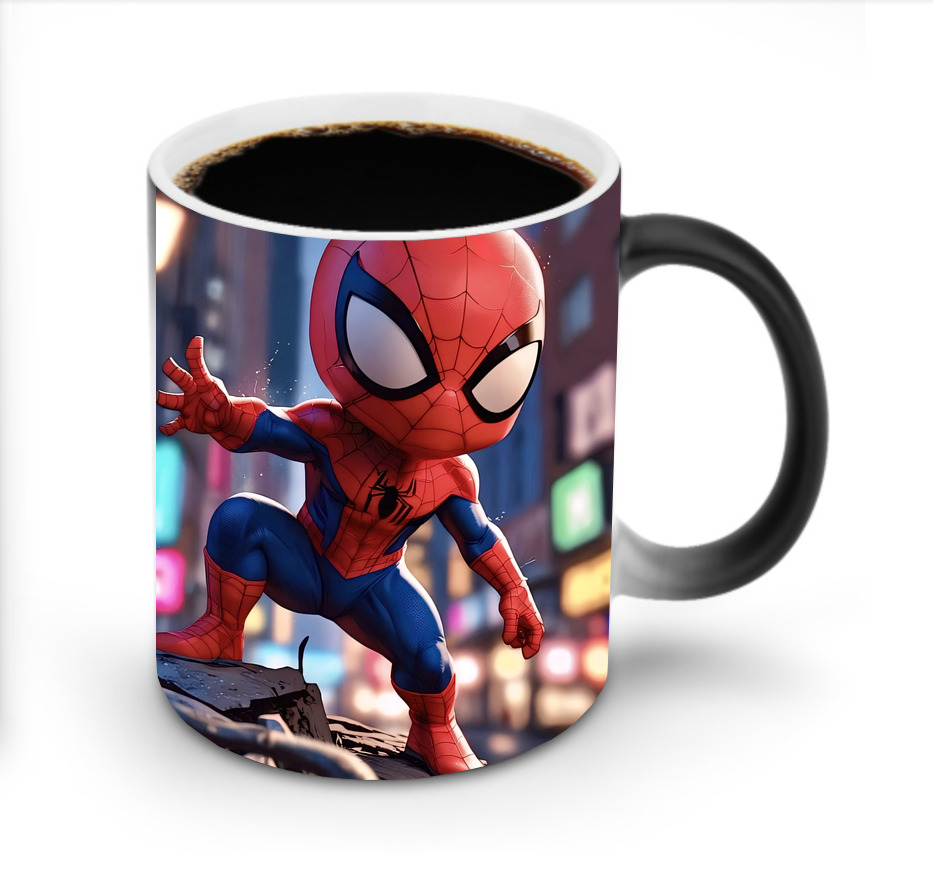 （画像用） Spider Man スパイダーマン 温度変色マグカップ