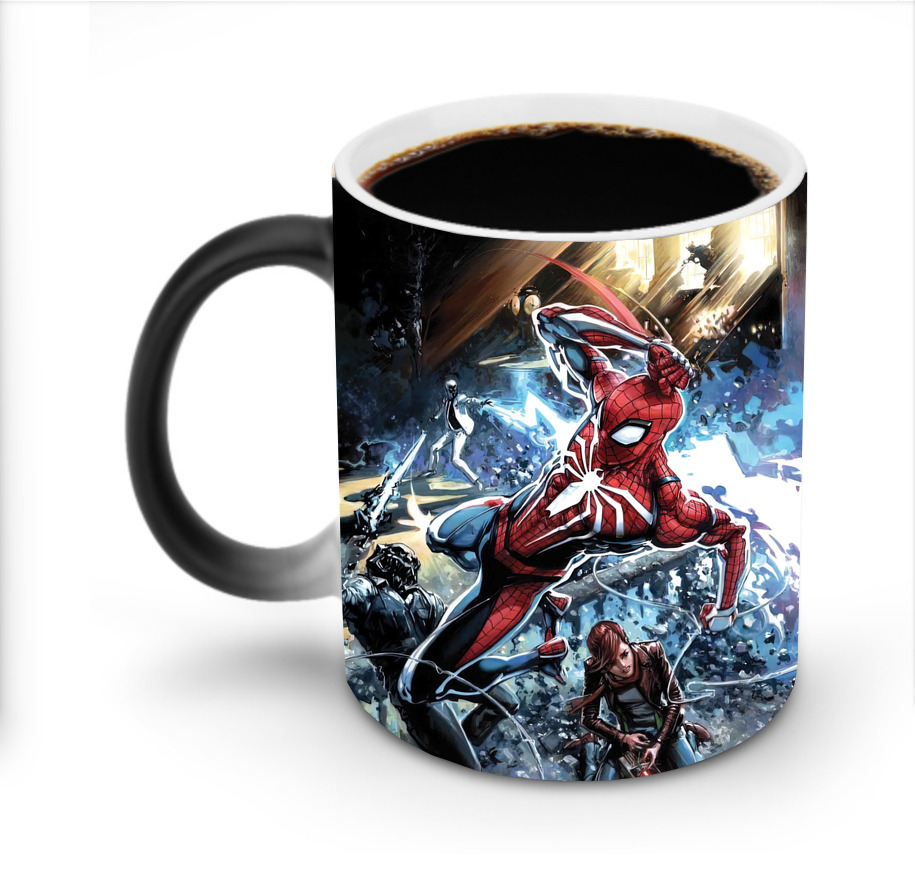 （画像用） Spider Man スパイダーマン 温度変色マグカップ